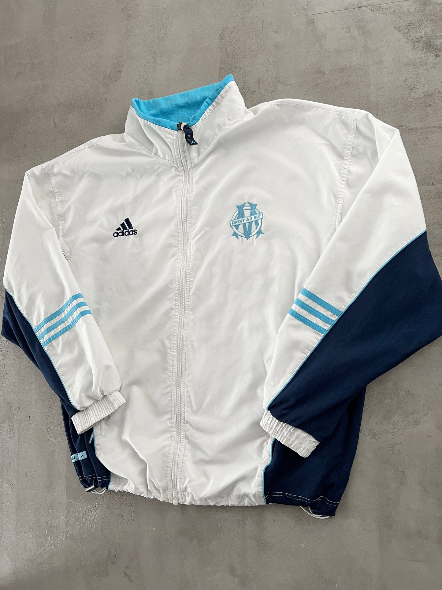 WHITE/BABY BLUE MARSEILLE JACKET - 2000S - L
