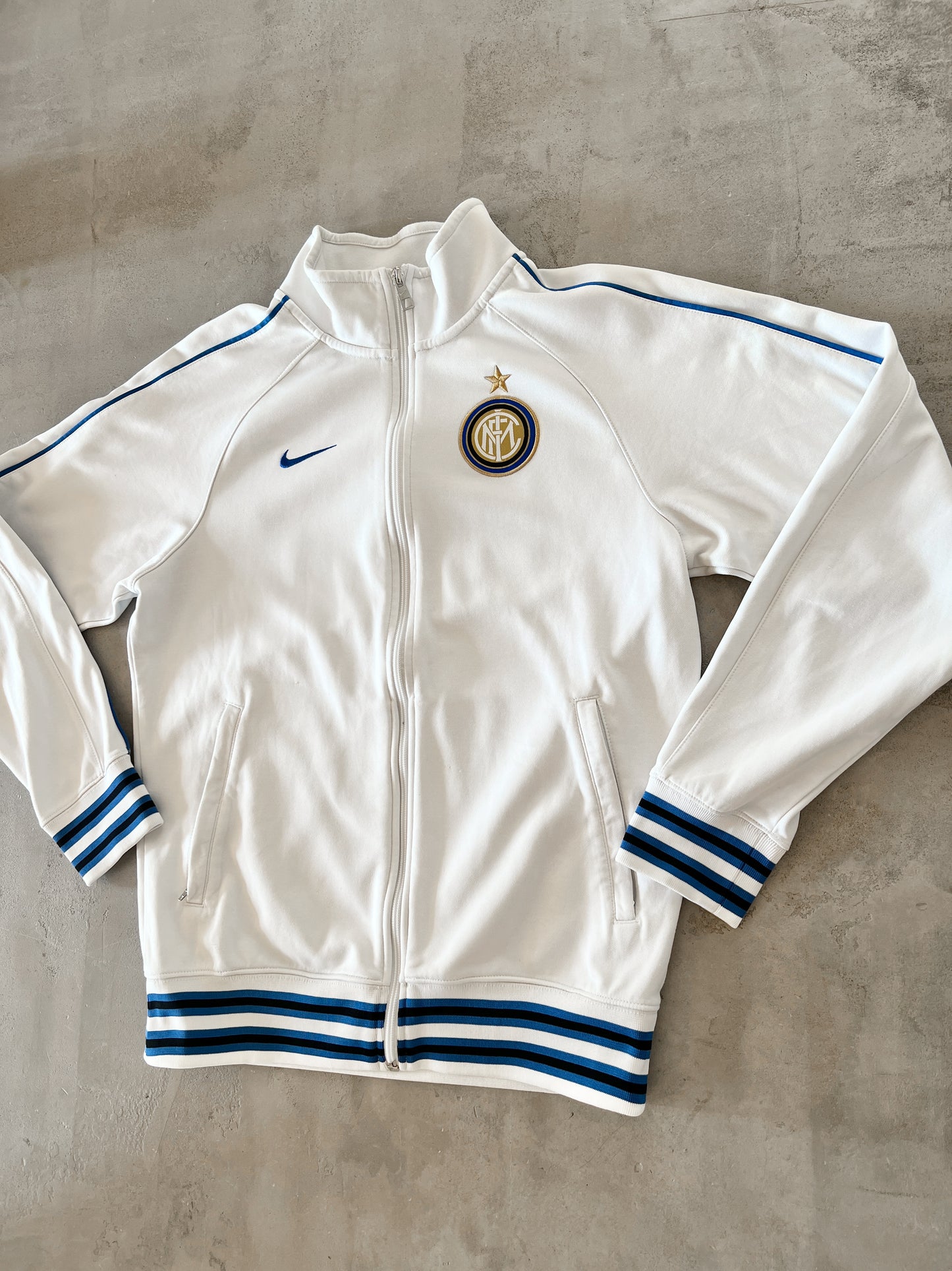 WHITE INTER MILAN NIKE TRACK JACKET - 2000S - S/M