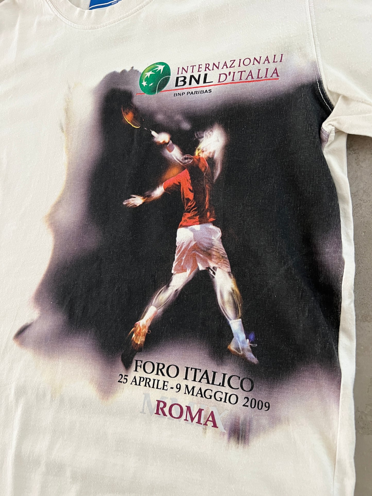 WHITE ITALY TENNIS TEE - 2009 - M