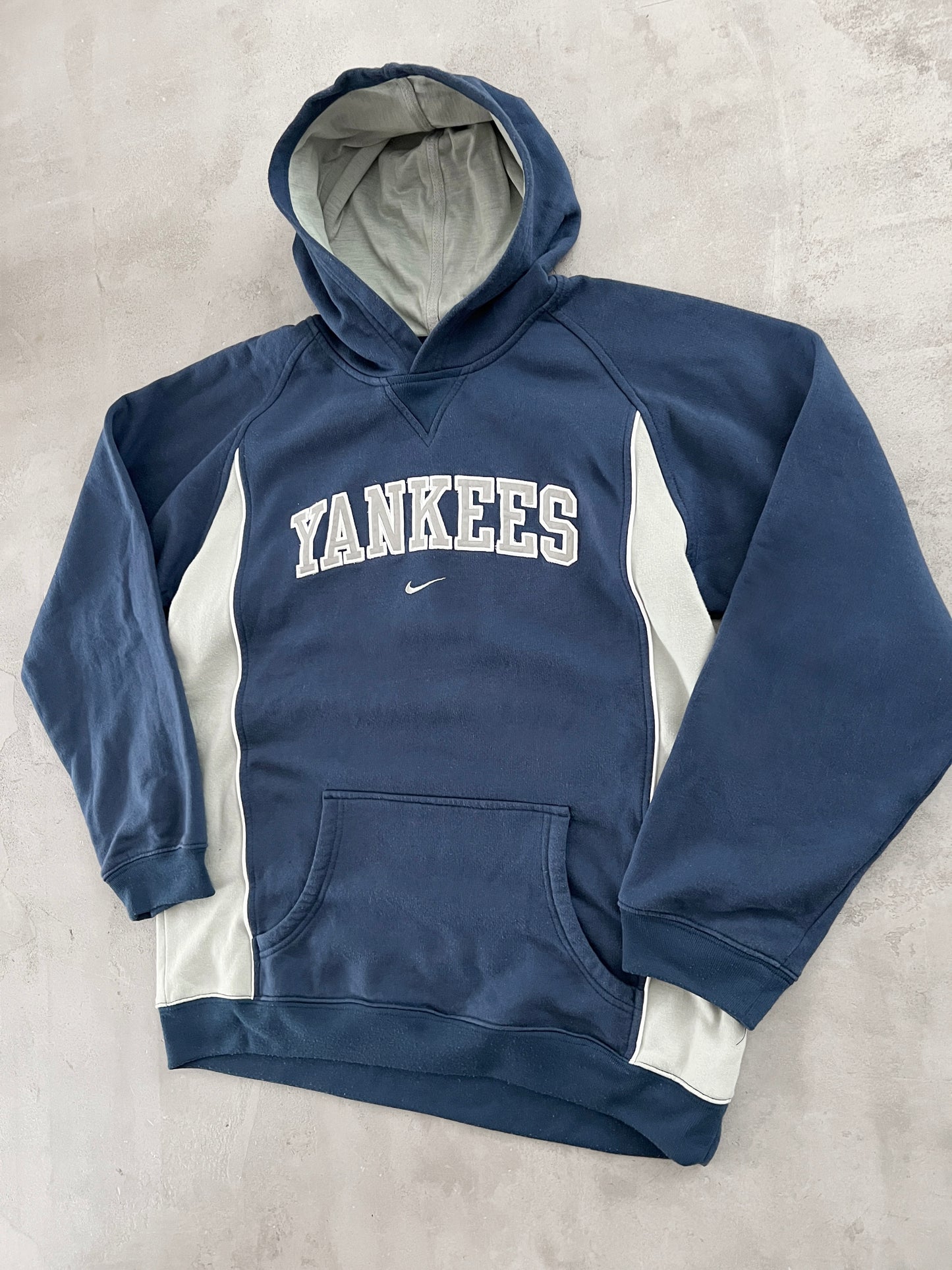 NAVY YANKEES NIKE HOODIE - 2000S - M