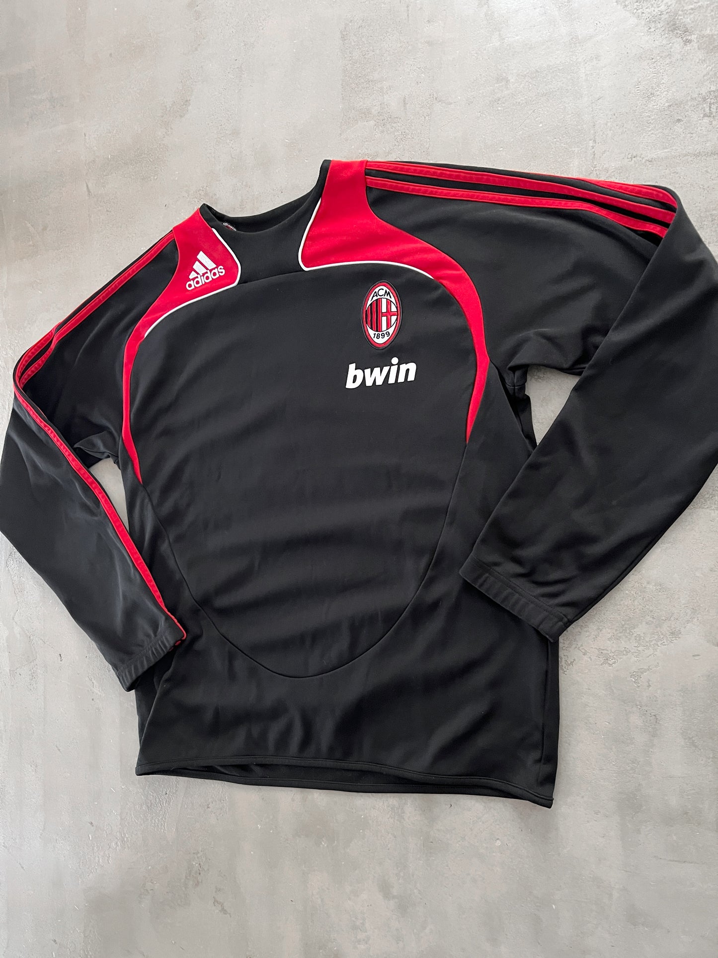 BLACK AC MILAN SWEATER - 2000S - L/M