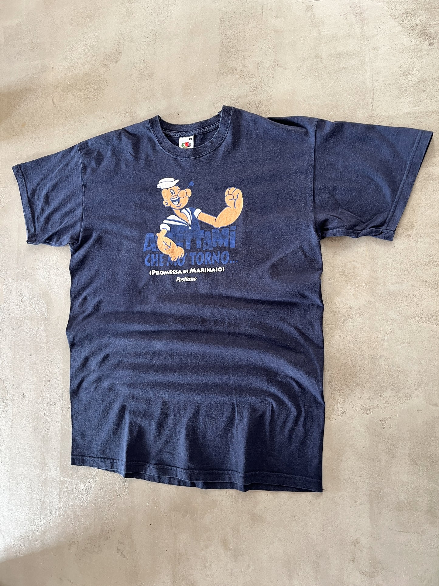 NAVY POPEYE TEE - 2000S - M