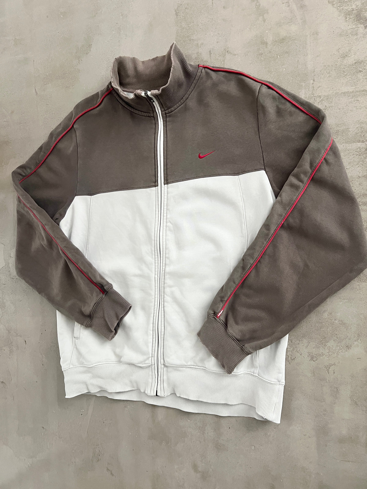 MOCHA NIKE TRACK JACKET - 2000S - L