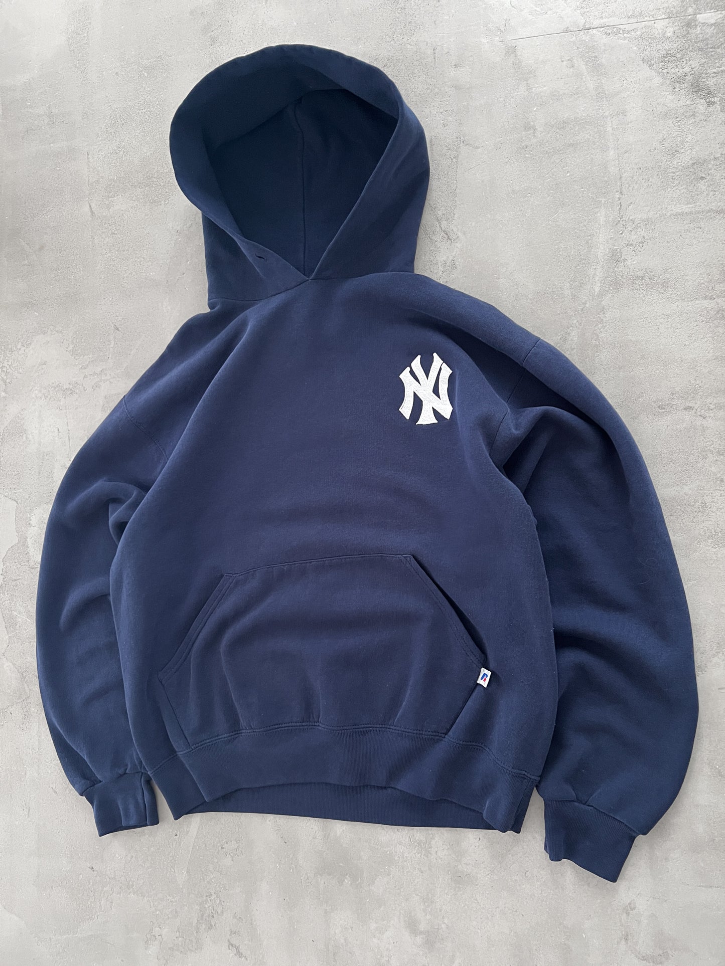 NAVY YANKEES RUSSELL HOODIE - 2000S - M