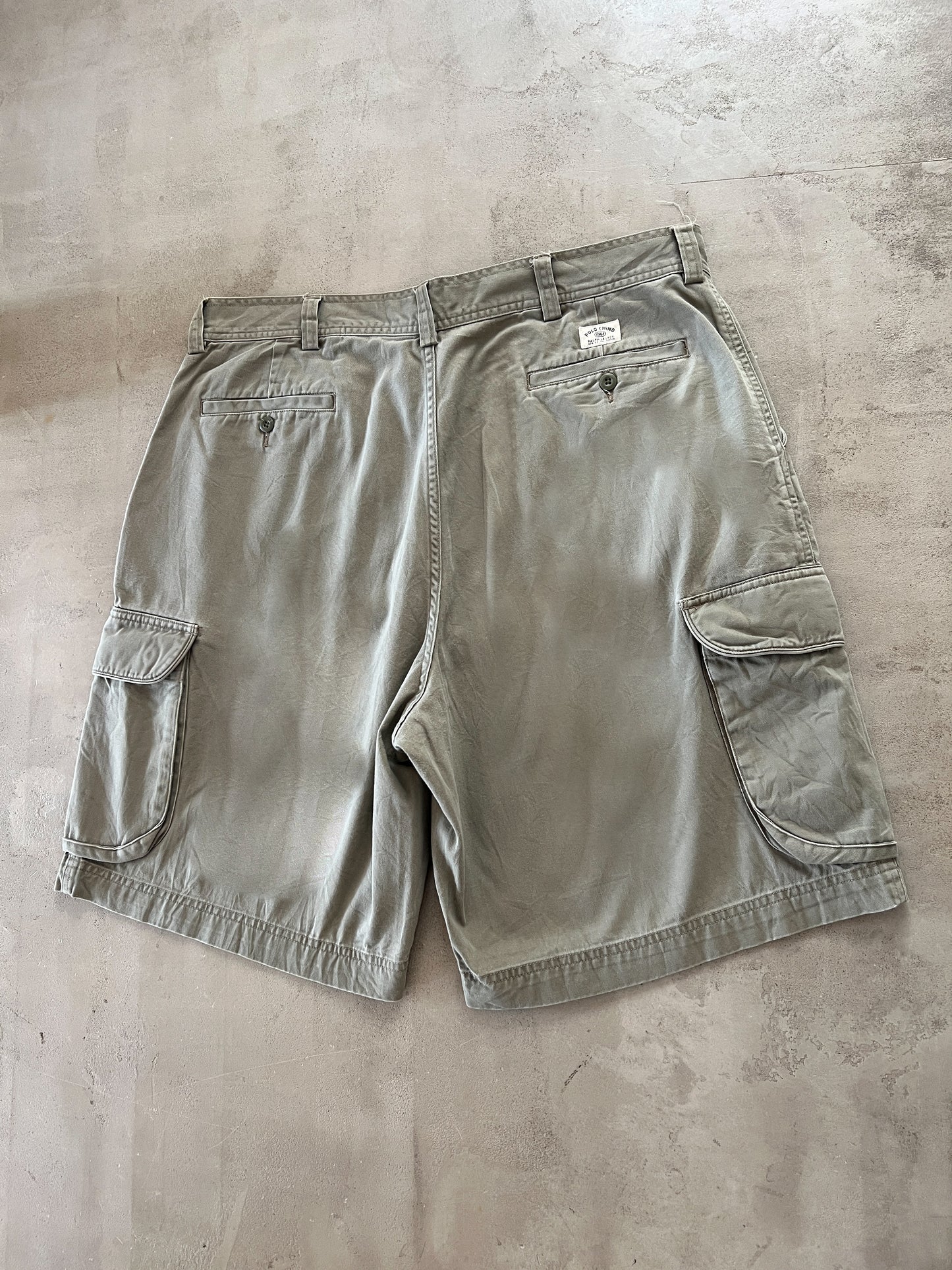 KHAKI POLO RALPH LAUREN CARGO SHORTS - 2000S - L/XL