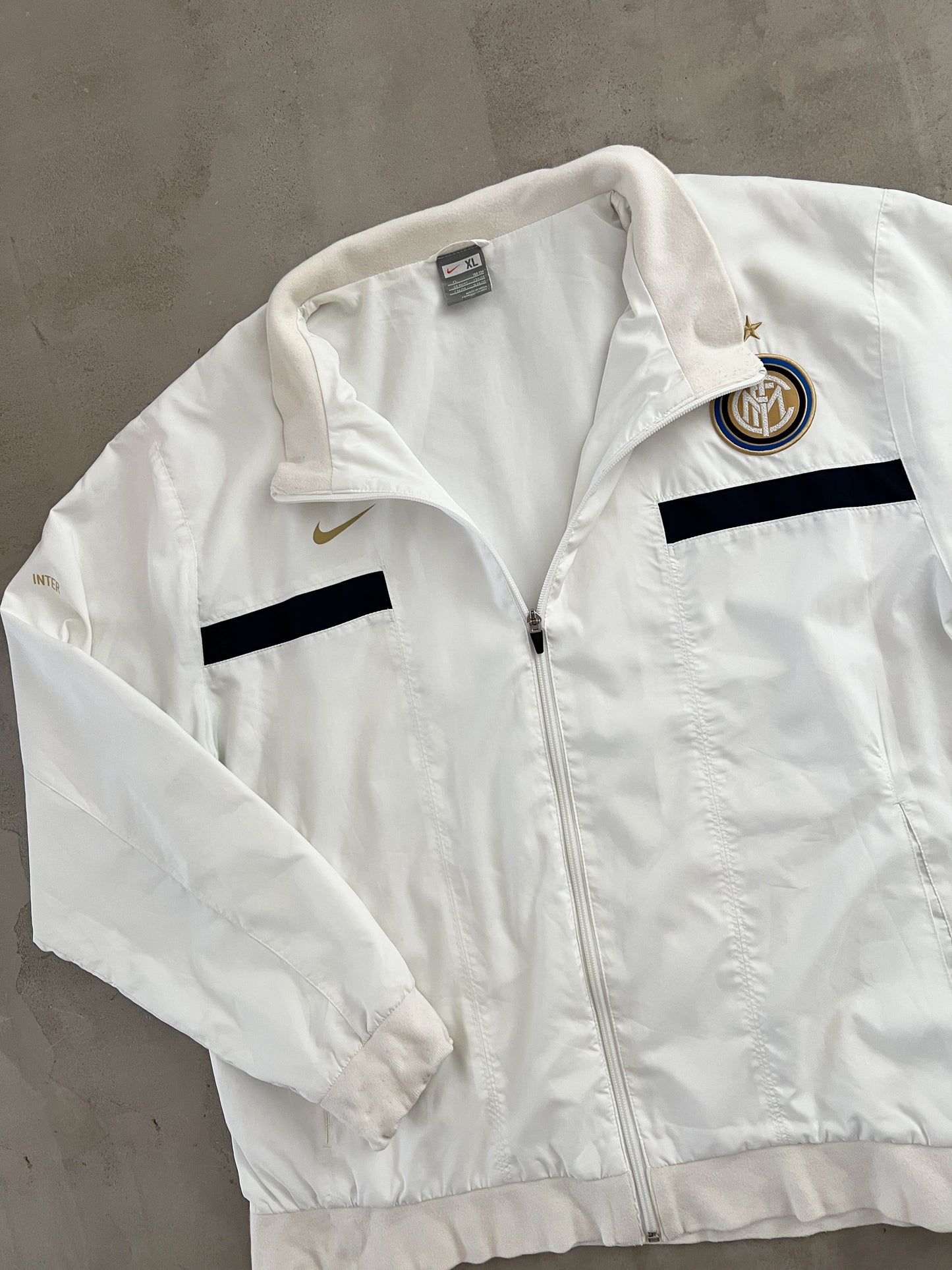 WHITE INTER MILAN NIKE JACKET - 2000S - XL