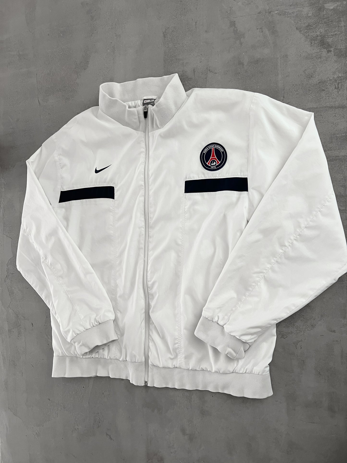 WHITE PSG NIKE TRACK JACKET - 2000S - XL