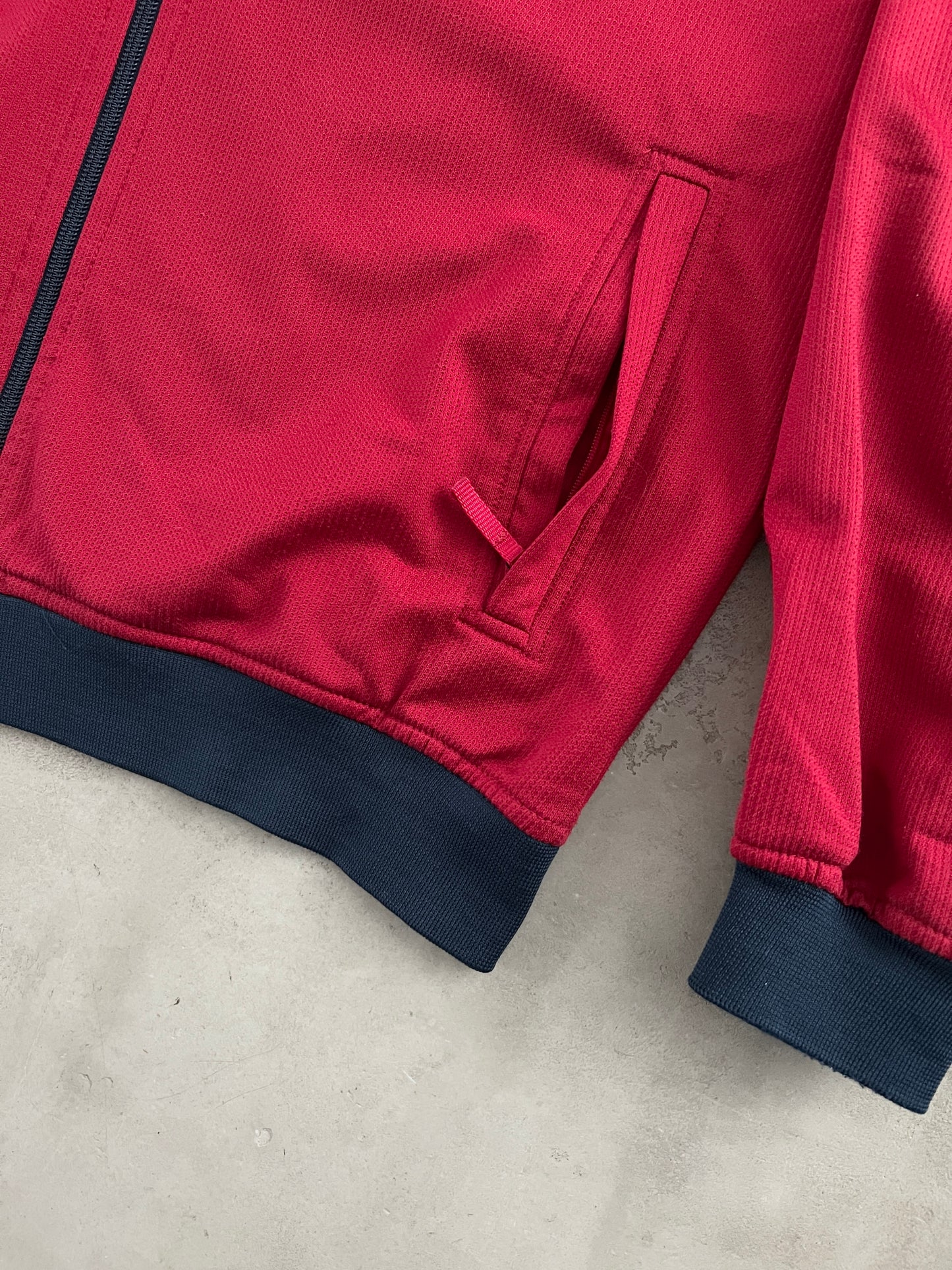 RED FC BARCELONA NIKE TRACK JACKET - 2000S - M