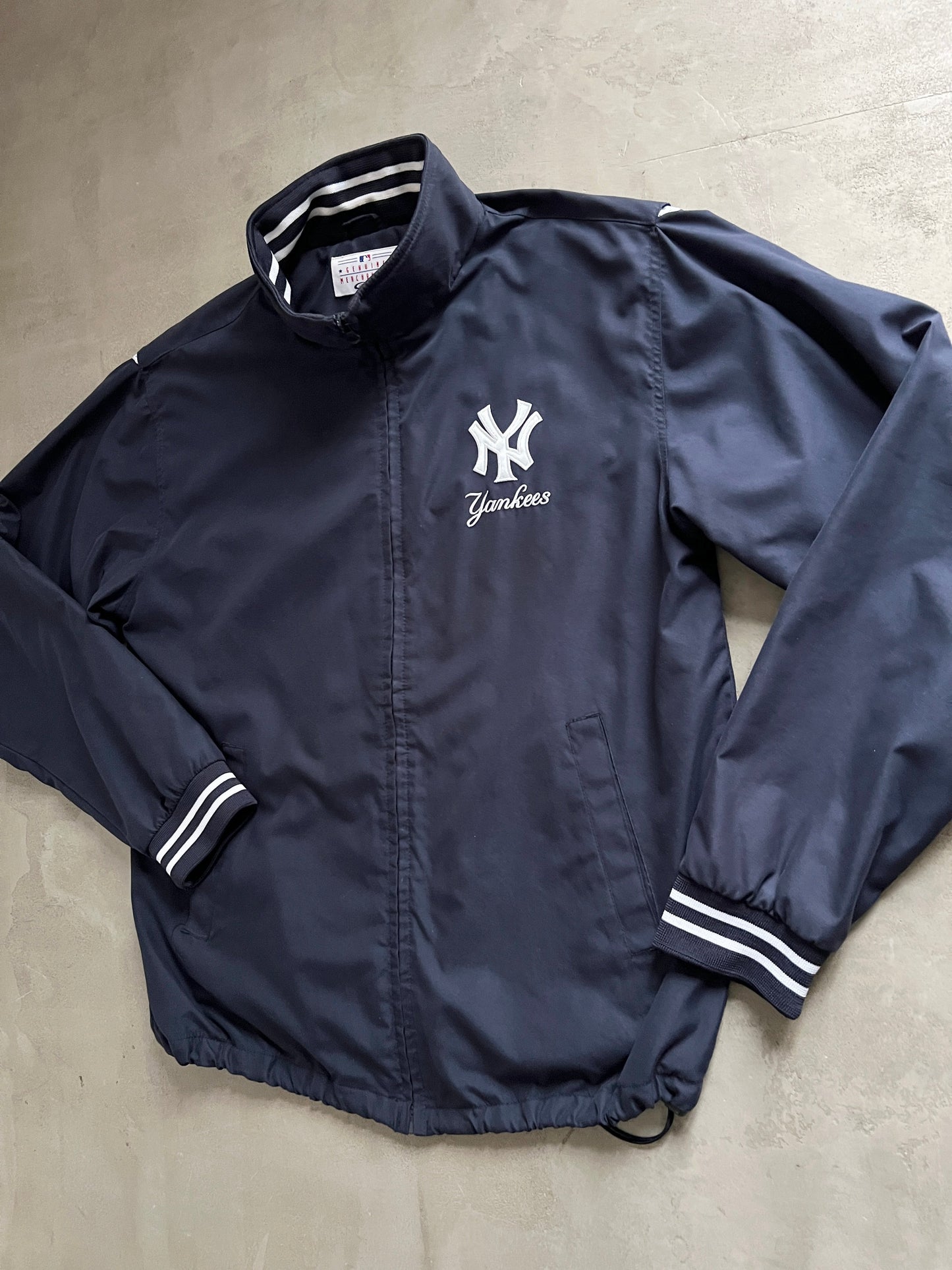 NAVY YANKEES TRACK JACKET - 2000S - XL/L