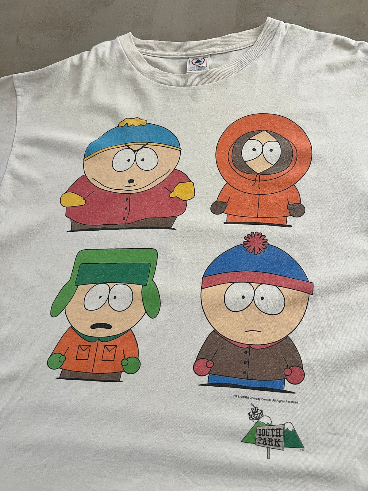 WHITE SOUTH PARK TEE - 1998 - XL