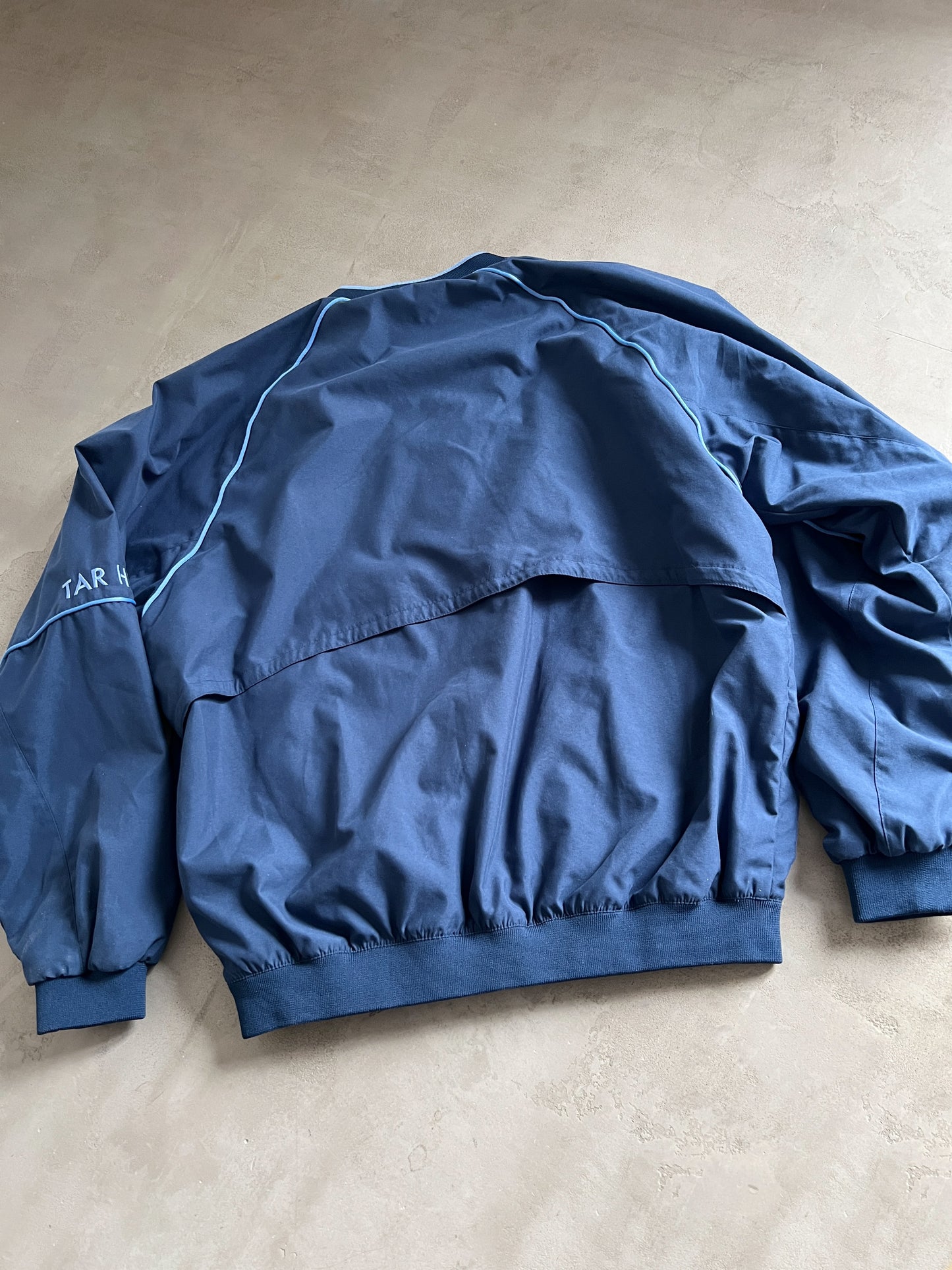 NAVY/BABY BLUE UNC NIKE SWEATER - 1990S - L/XL