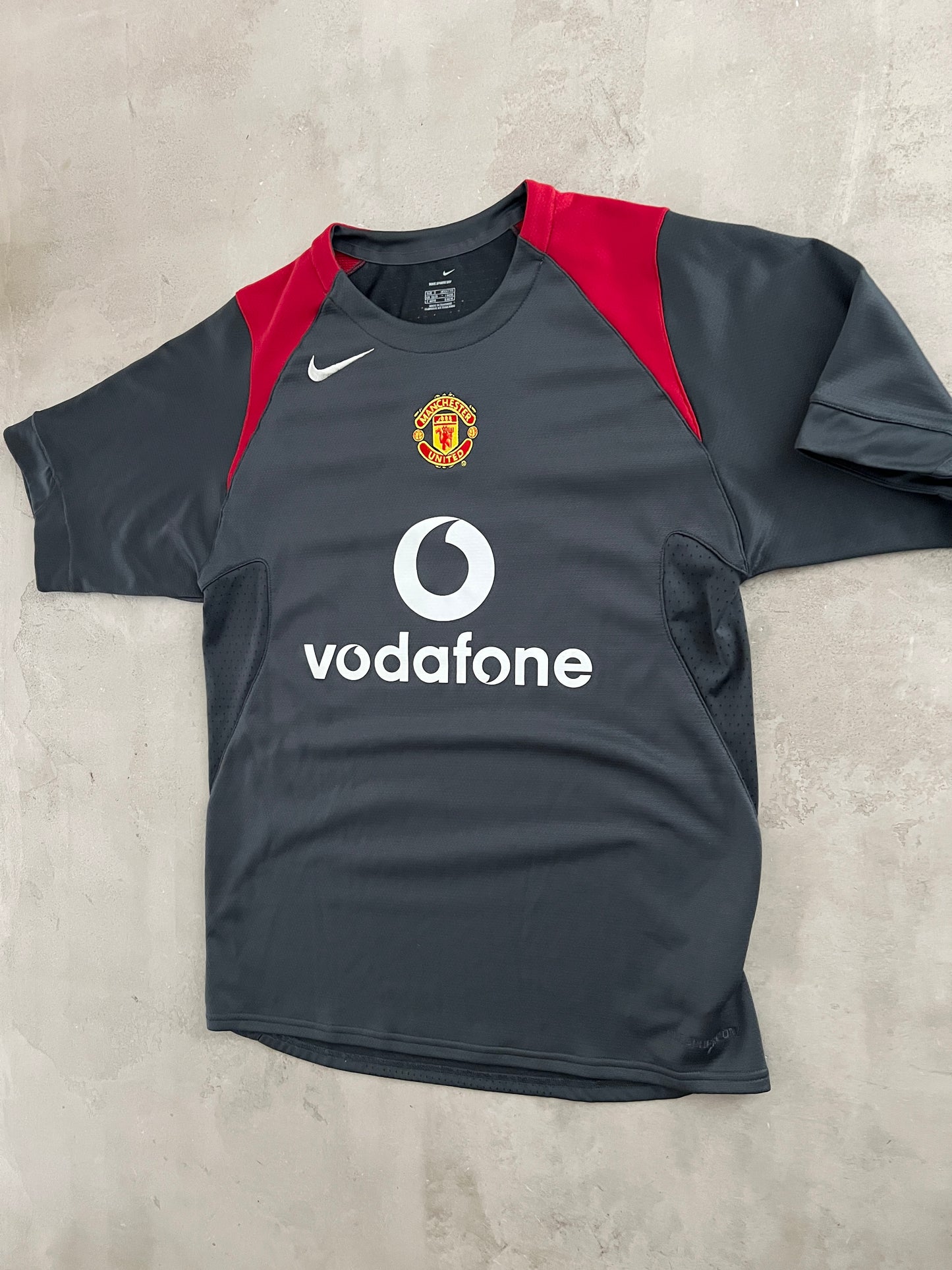 GREY MANCHESTER UNITED NIKE JERSEY - 2000S - S/M