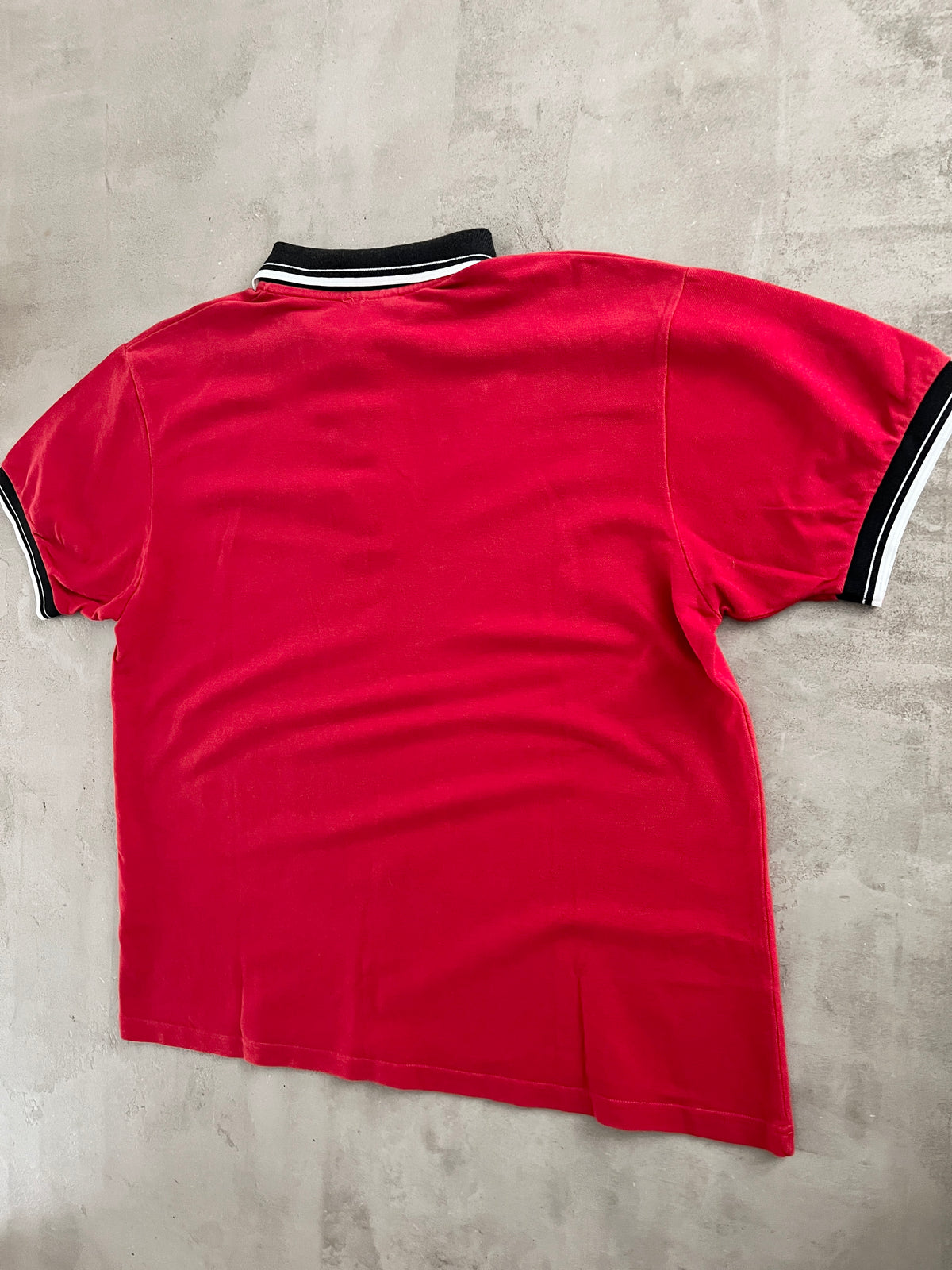 RED FERRARI SCHUMACHER RACING POLO - 2000S - L/XL
