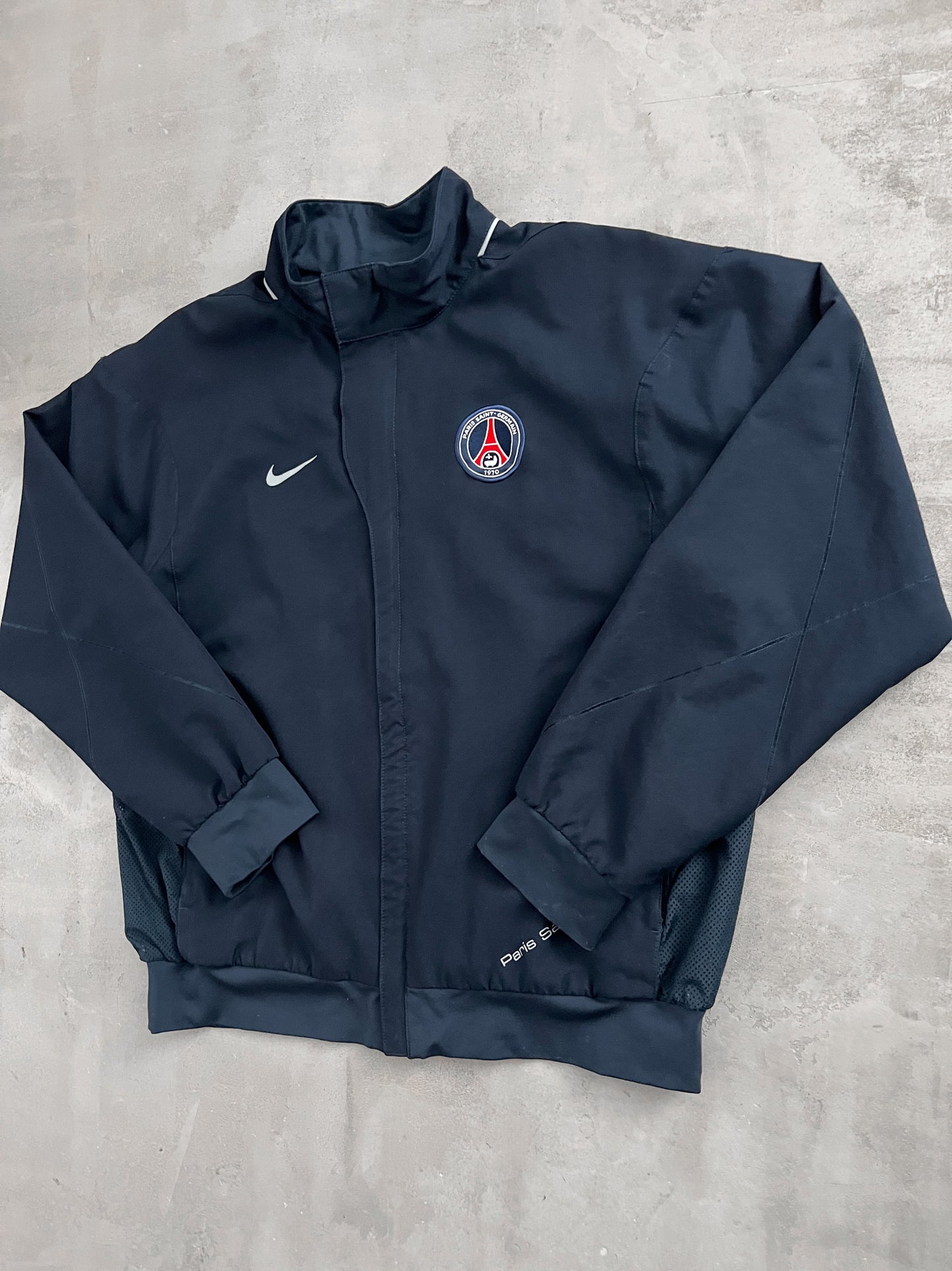 NAVY PSG NIKE TRACK JACKET - 2000S - L