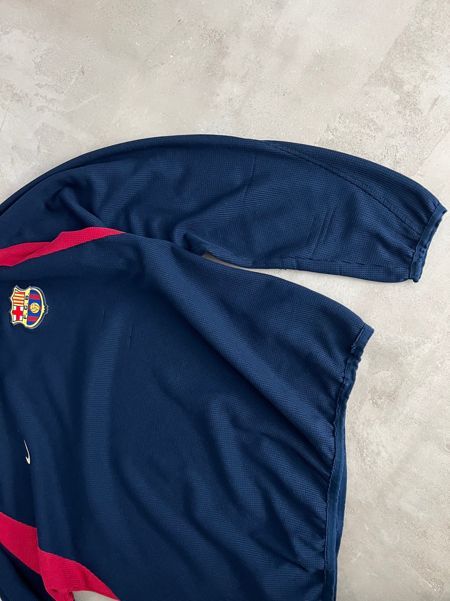 NAVY FC BARCELONA NIKE LONGSLEEVE - 2000S - M/S