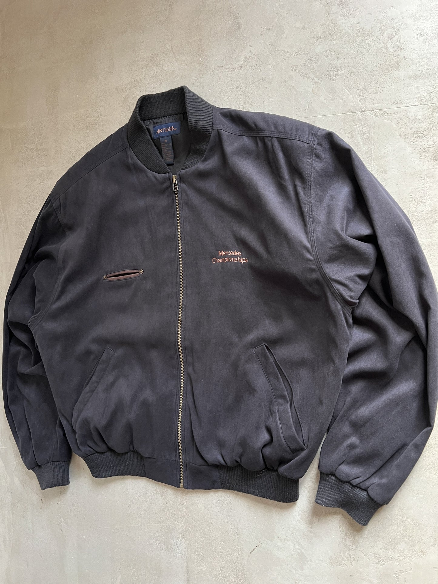 BLACK MERCEDES BENZ JACKET - 1990S - L