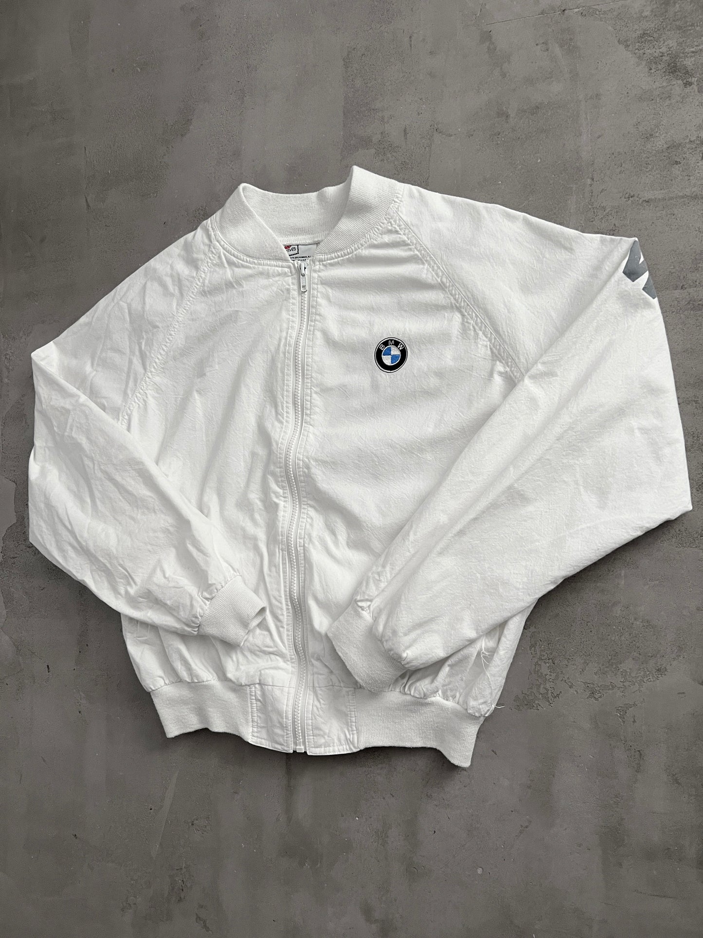 WHITE BMW JACKET - 1990S - S