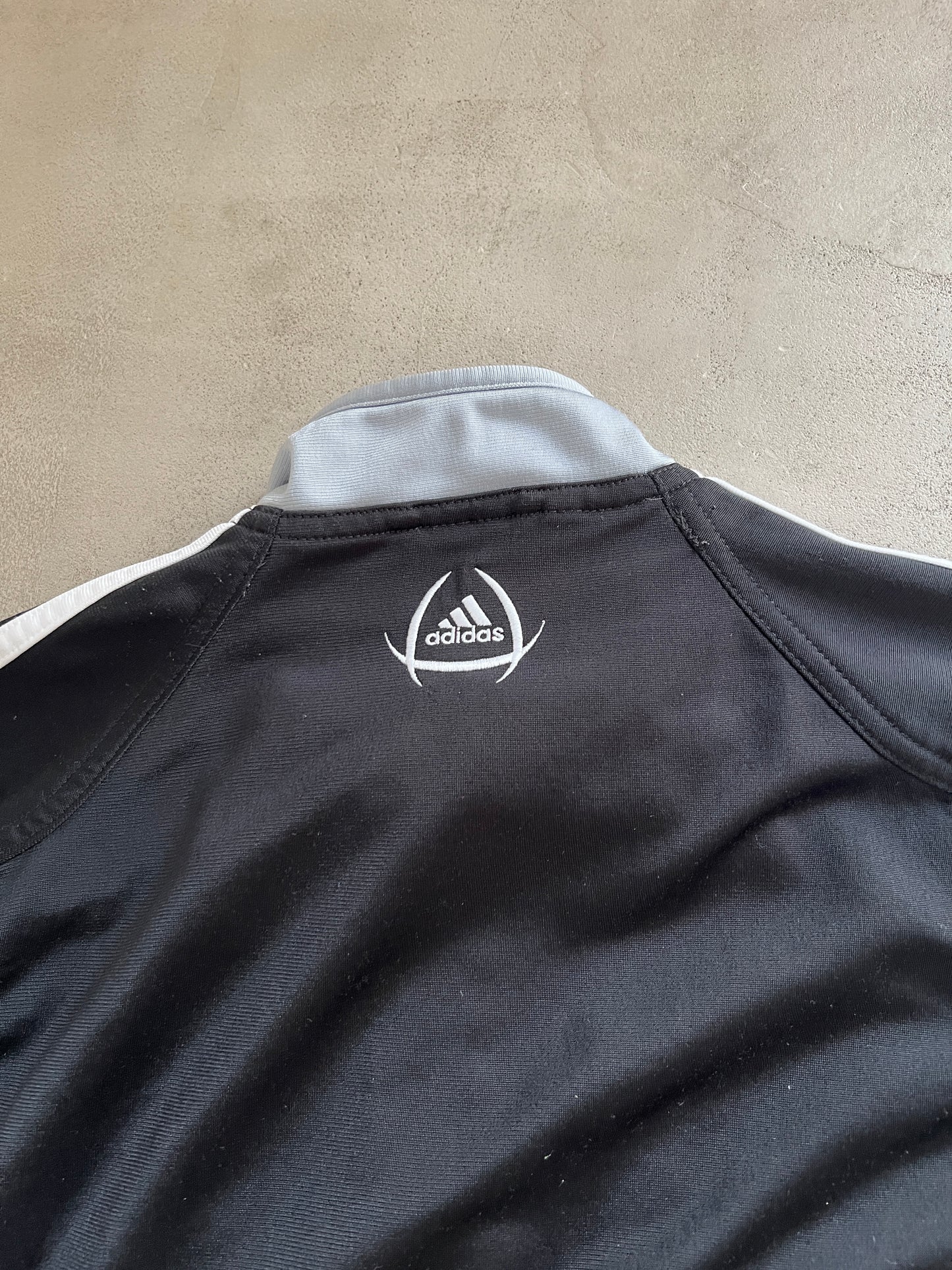 GREY REAL MADRID TRACK JACKET - 2000S - XS