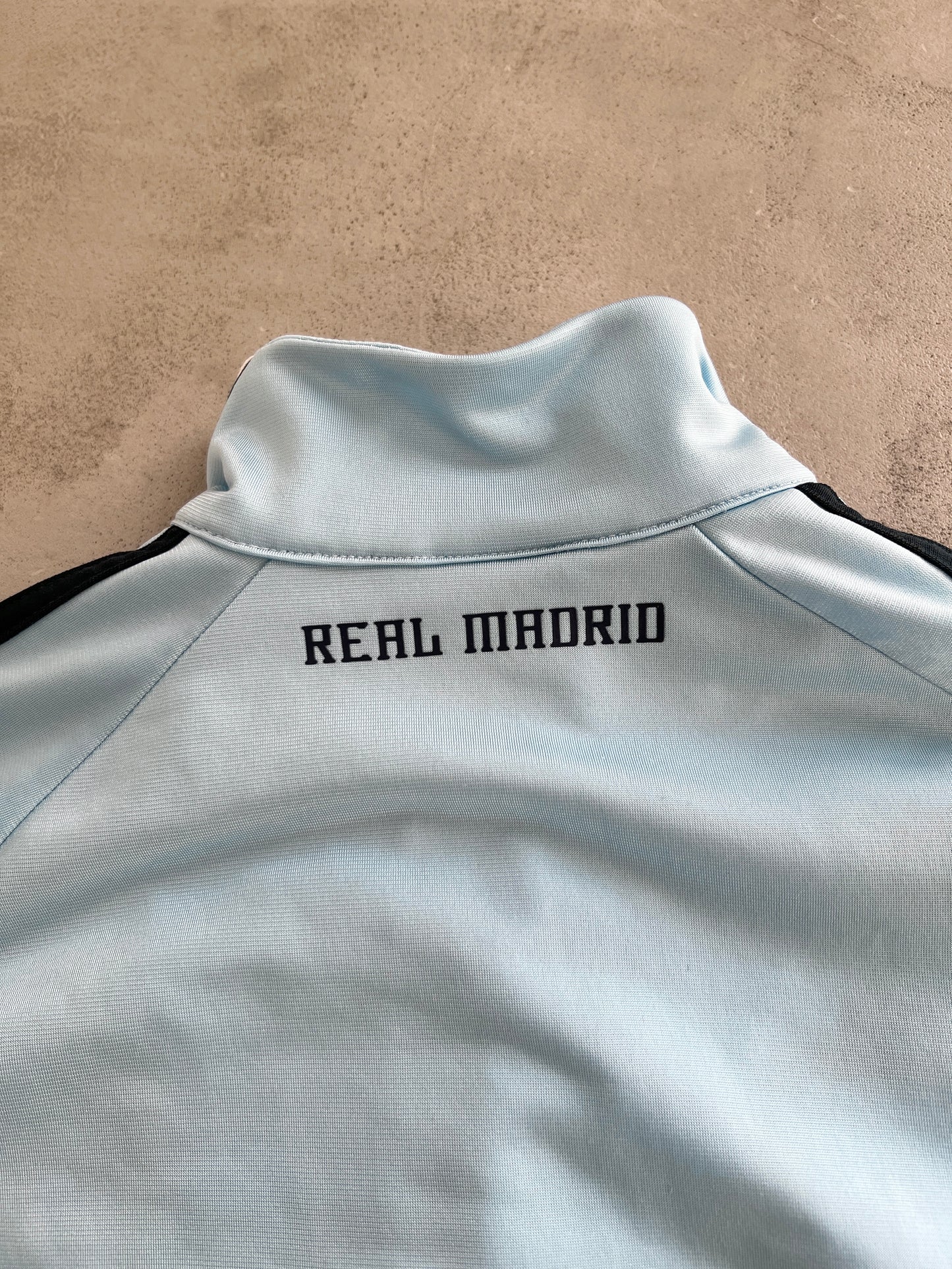BABY BLUE REAL MADRID TRACK JACKET - 2000S - S