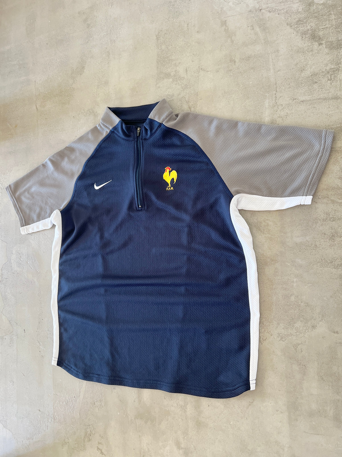 NAVY FRANCE RUGBY JERSEY - 2000S - L/M