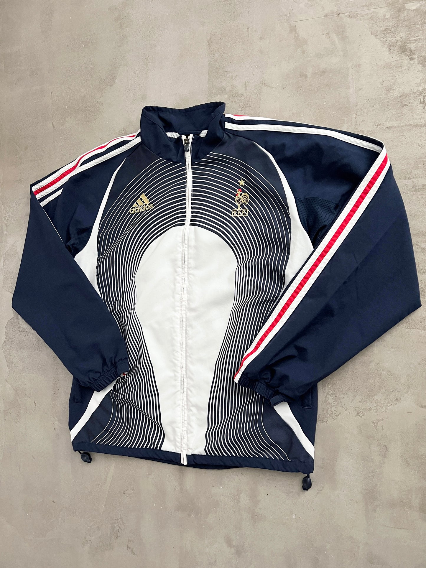 NAVY FRANCE TRACK JACKET - 2000S - M