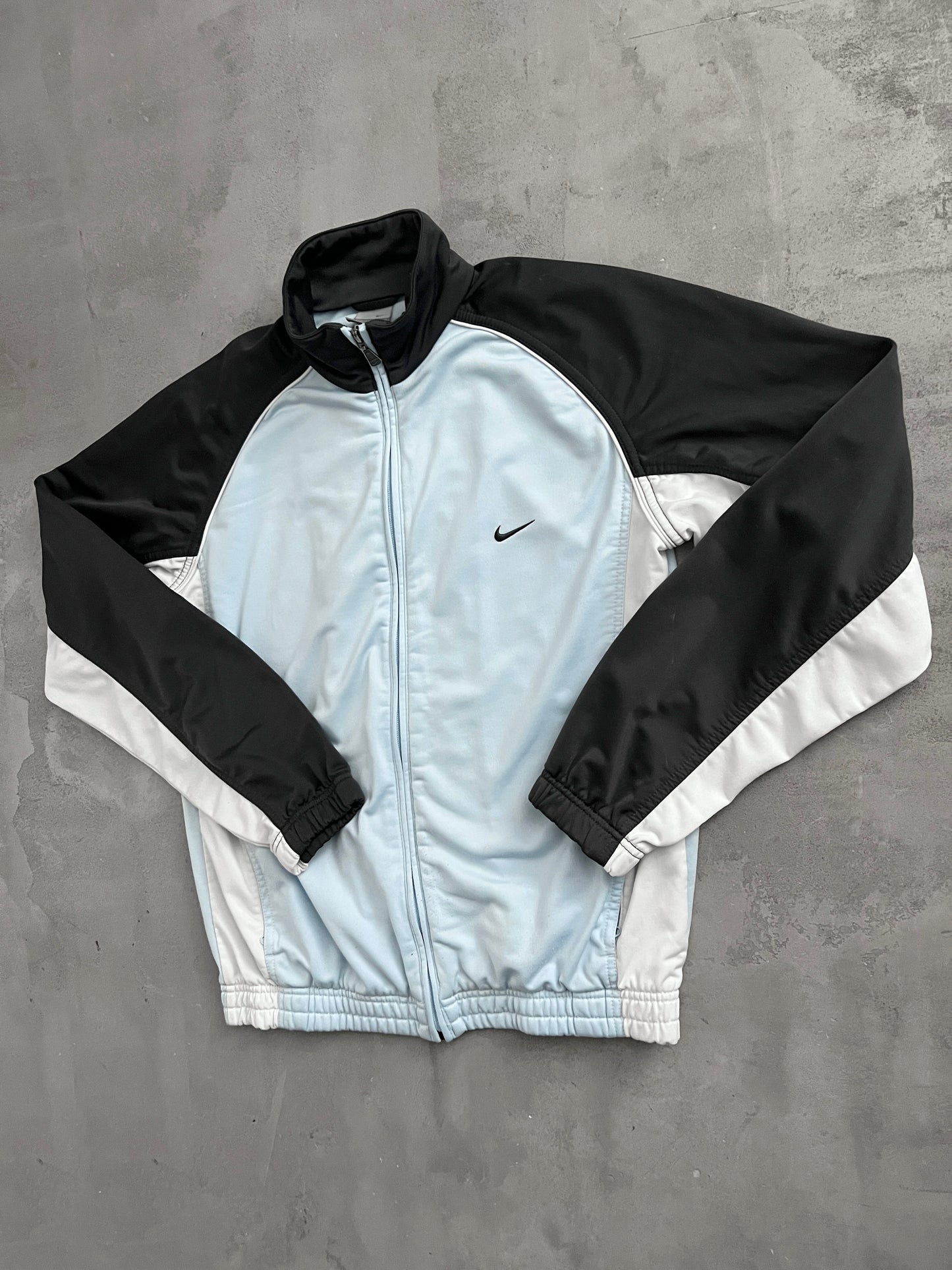 BABY BLUE NIKE TRACK JACKET - 2000S - M