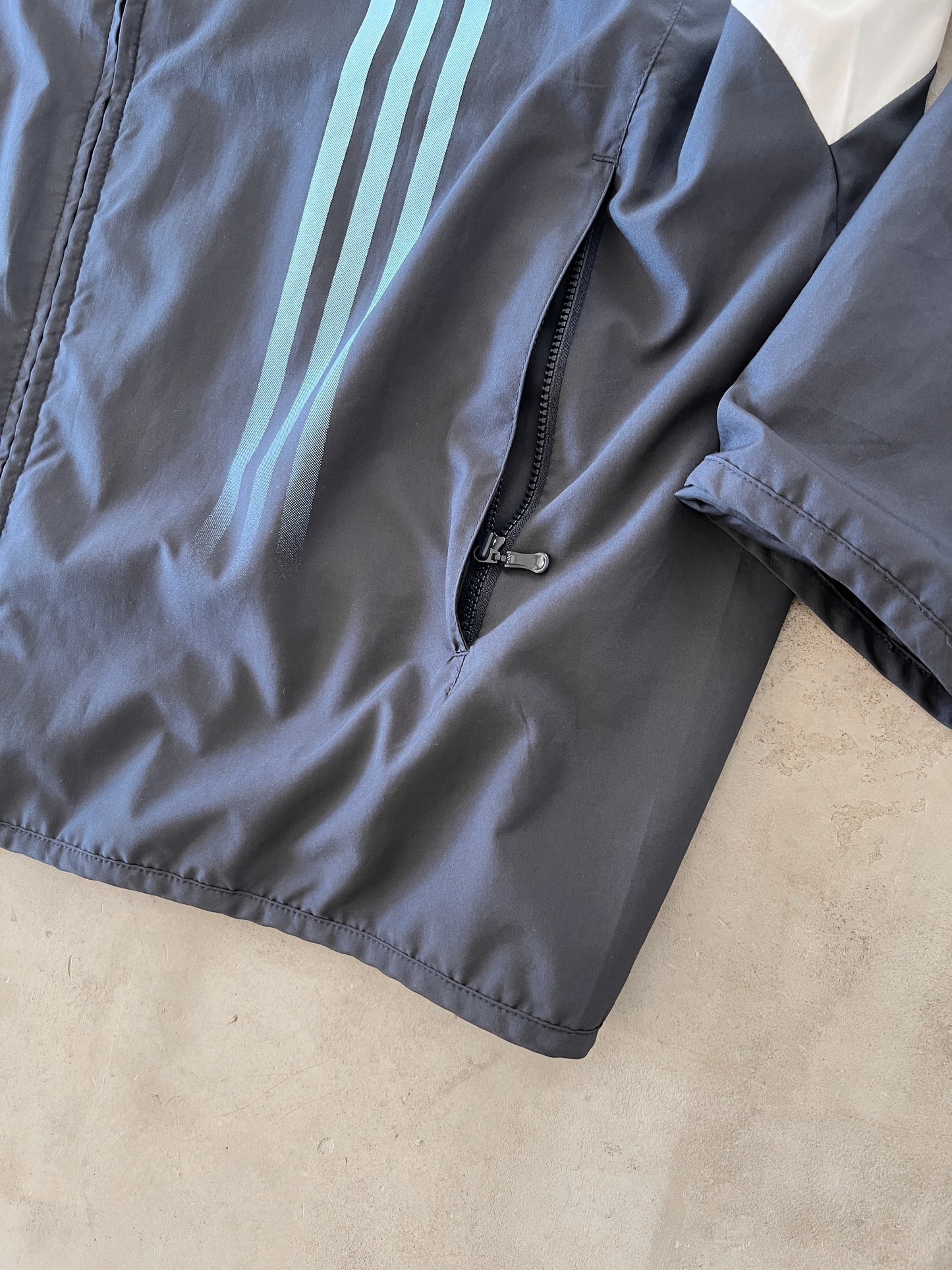 NAVY/WHITE REAL MADRID TRACK JACKET - 2000S - XL