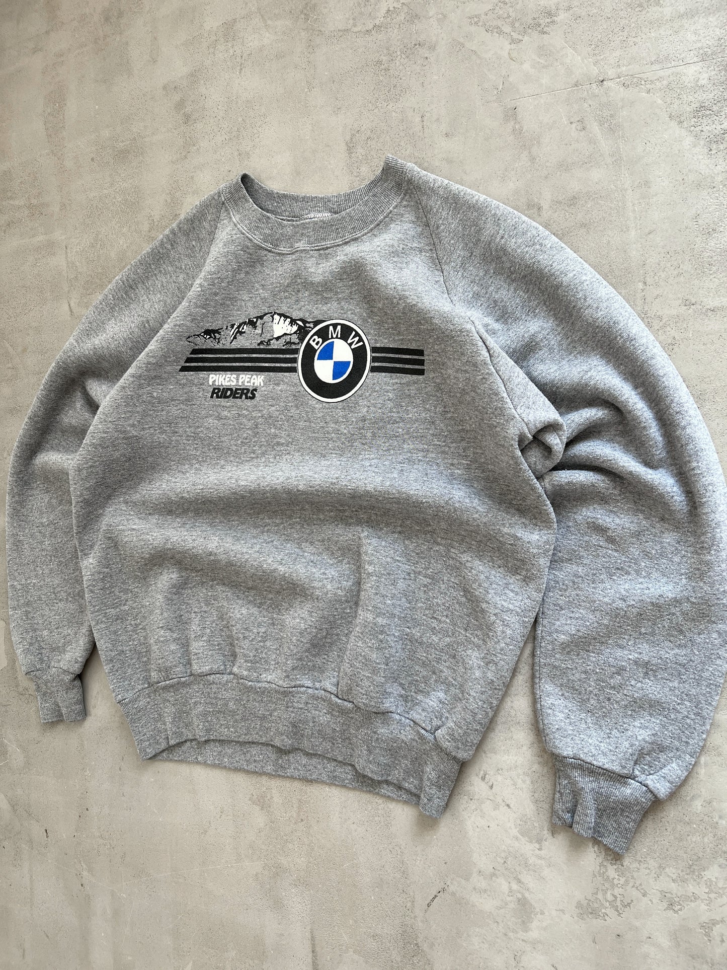 GREY BMW SWEATER - 1990S - M