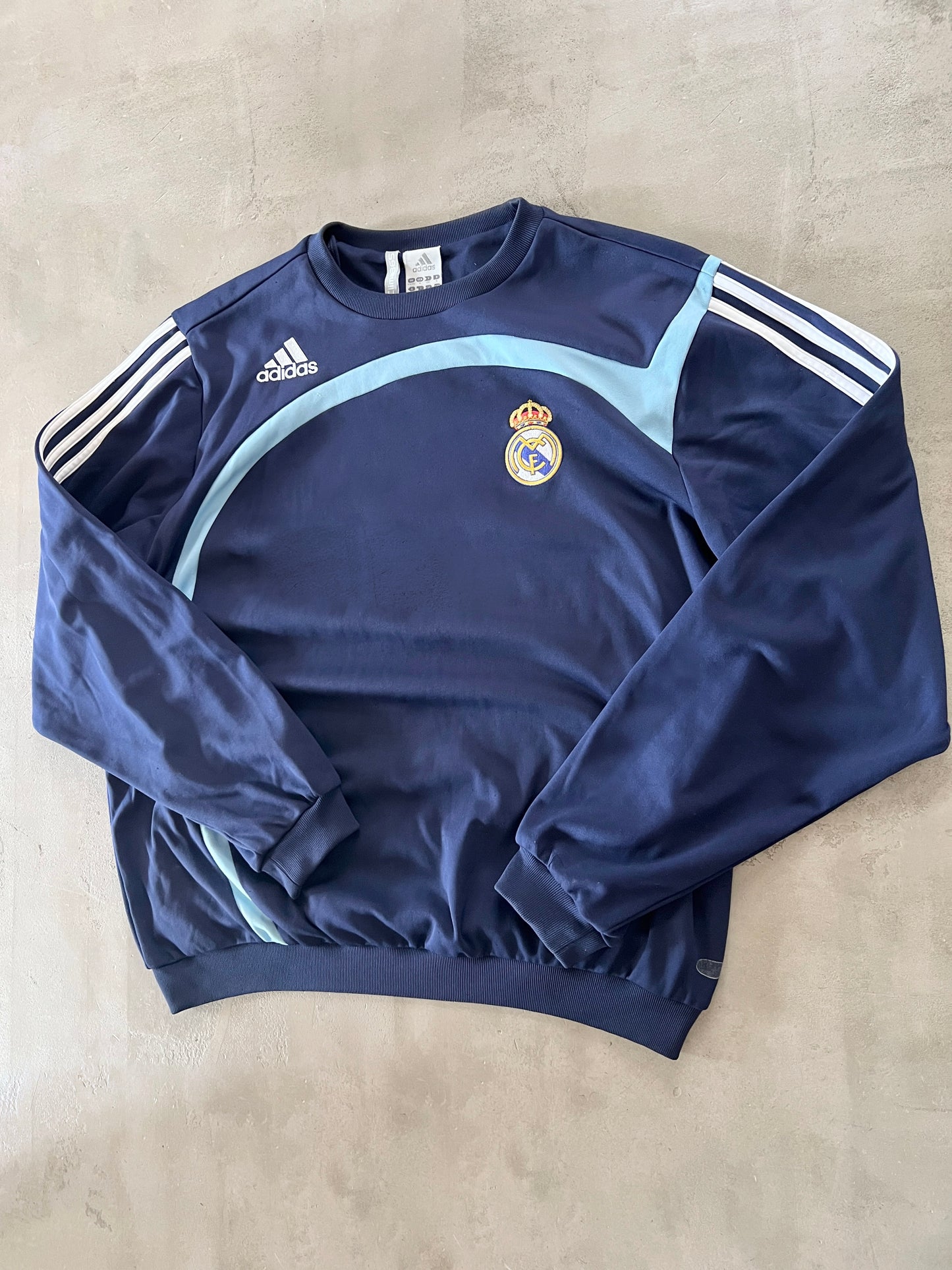 NAVY REAL MADRID SWEATER - 2000S - M