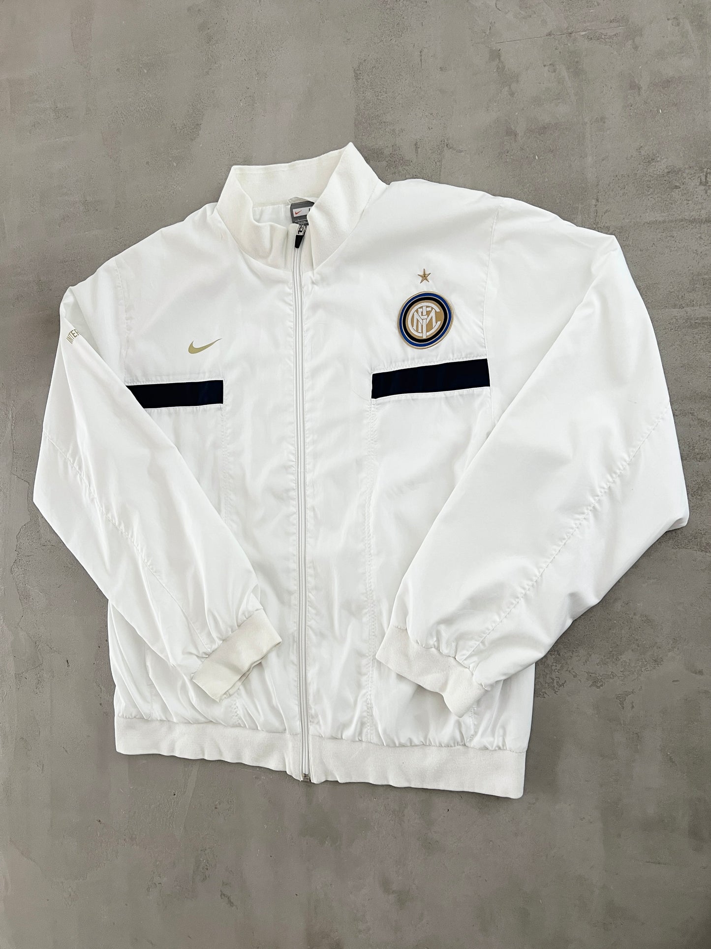WHITE INTER MILAN NIKE JACKET - 2000S - L