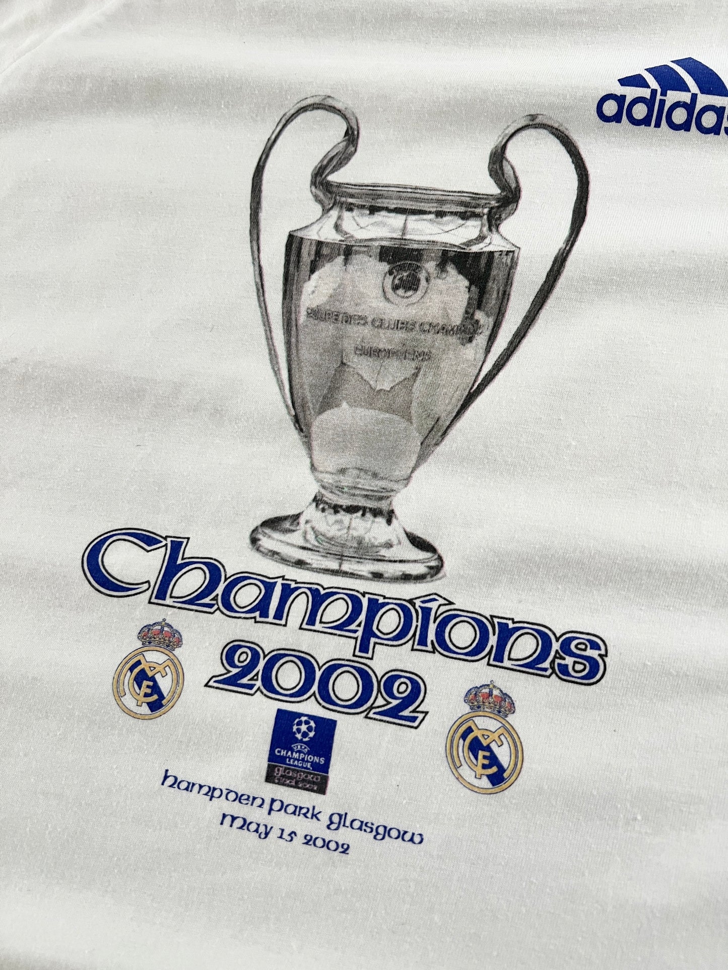 WHITE REAL MADRID ADIDAS CL TEE - 2000S - L/XL