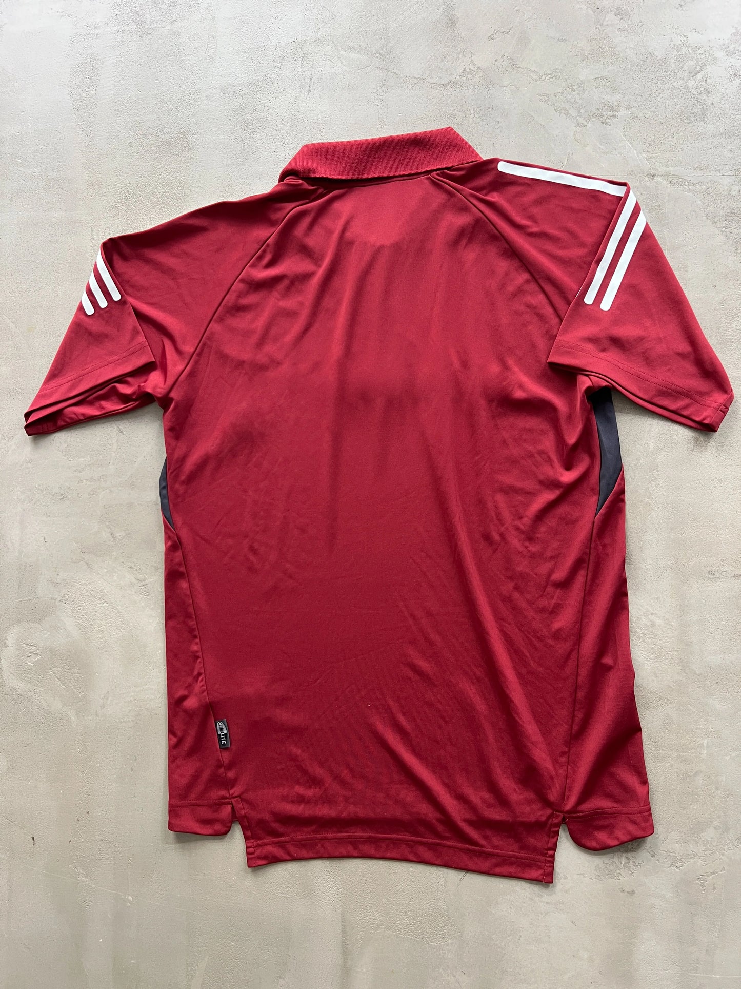 RED FC BAYERN MUNICH ADIDAS POLO - 2000S - L
