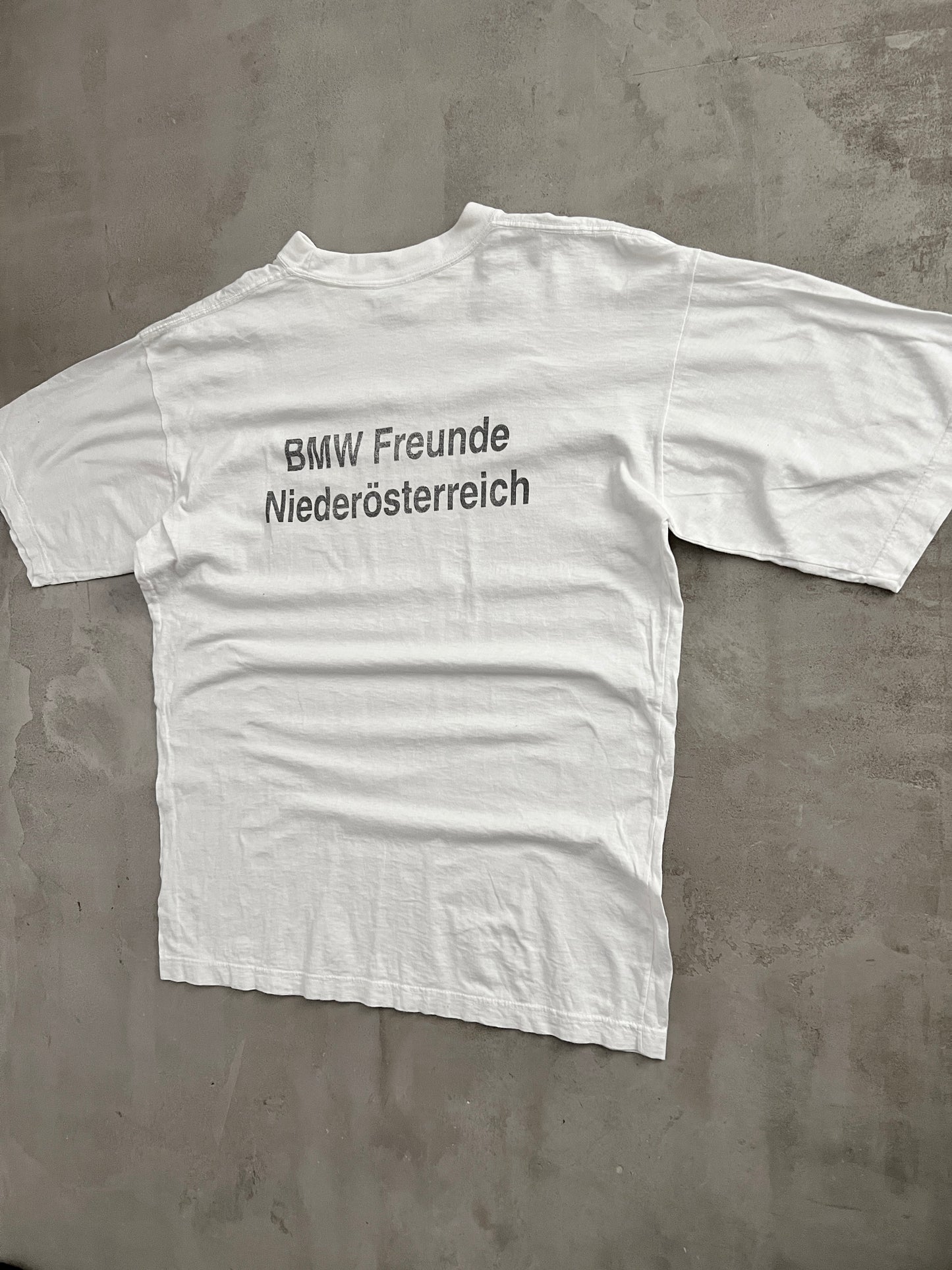 WHITE BMW AUSTRIA TEE - 1990S - L