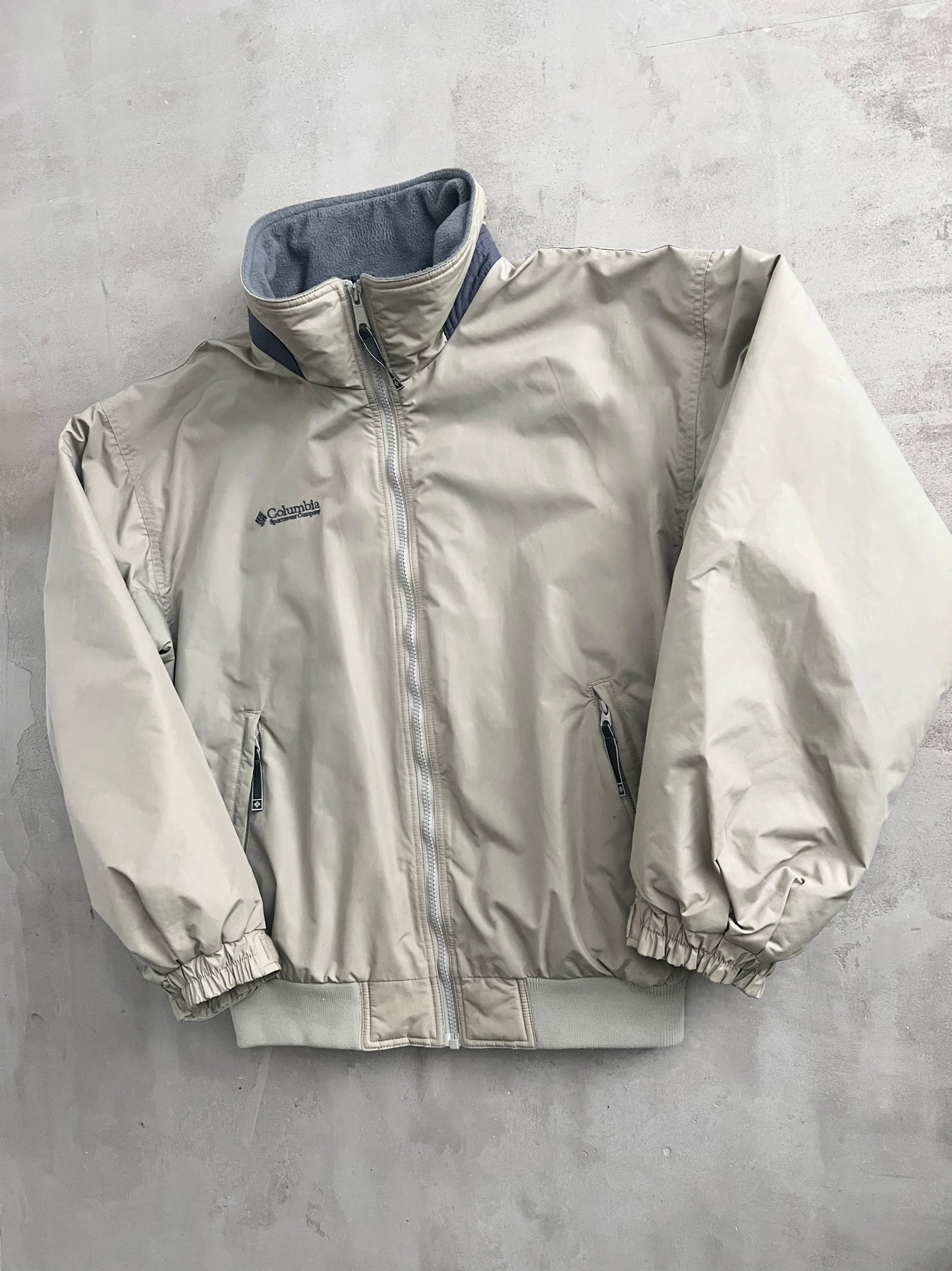BEIGE COLUMBIA JACKET - 2000S - M