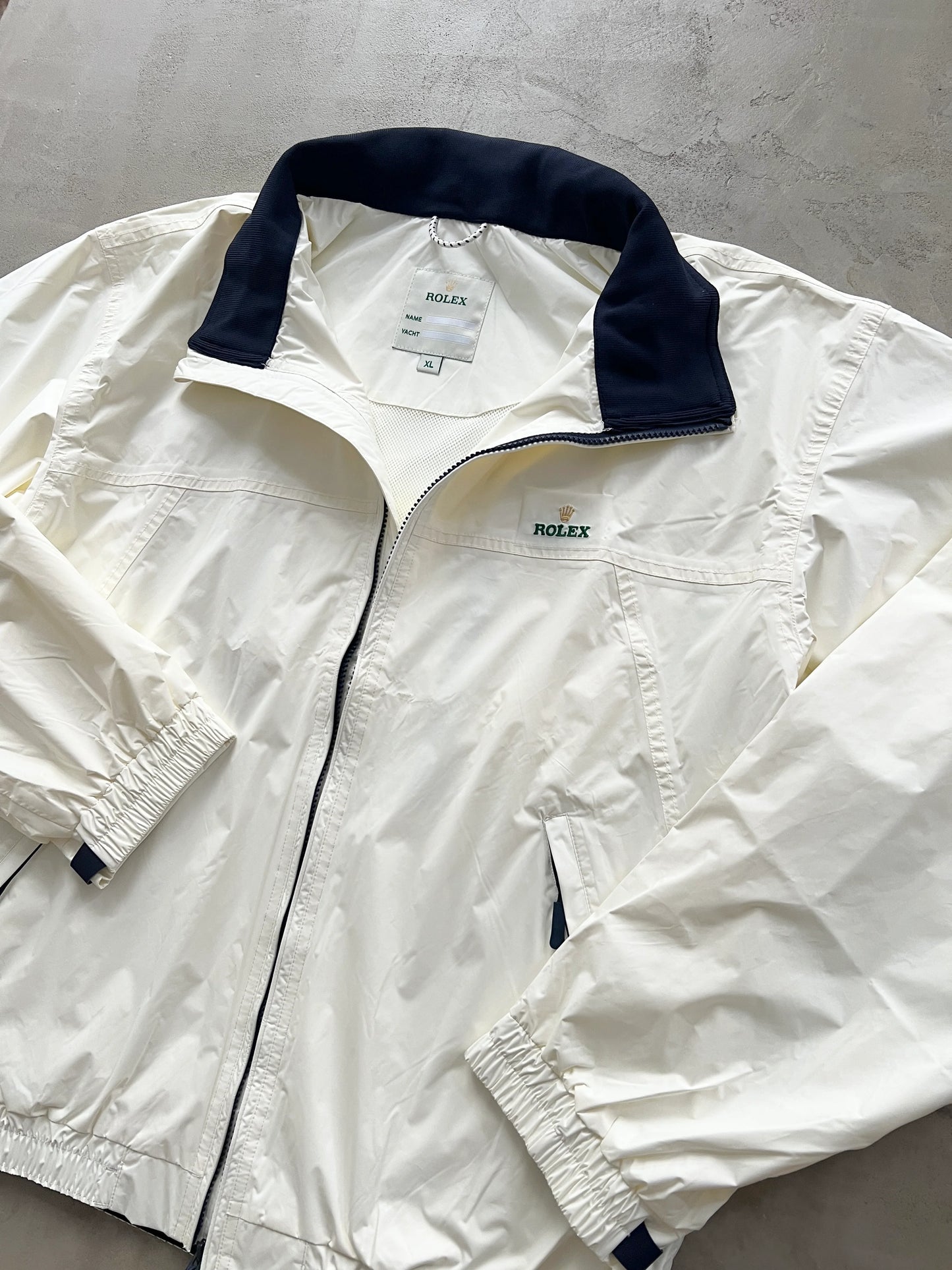 CREME ROLEX YACHT JACKET - 2000S - XL