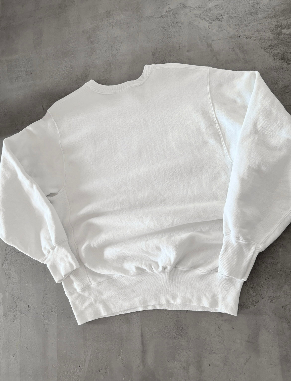WHITE BMW USA SWEATER - 1990S - L
