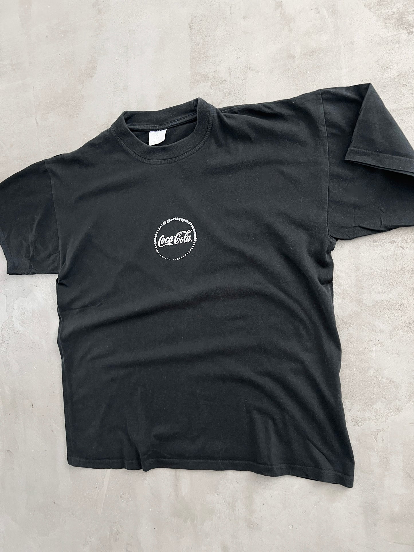 BLACK COCA COLA PROMO TEE - 2000S - L