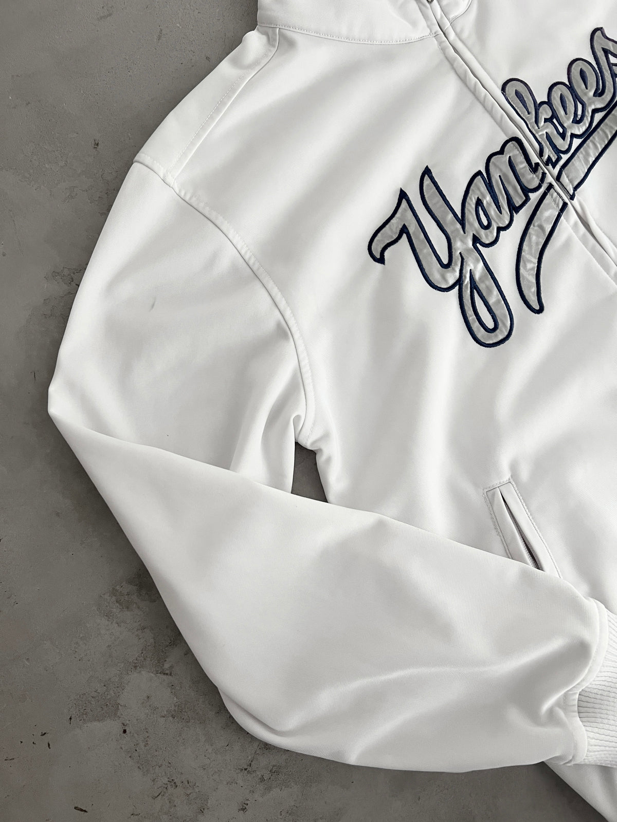WHITE YANKEES JACKET - 2000S - L