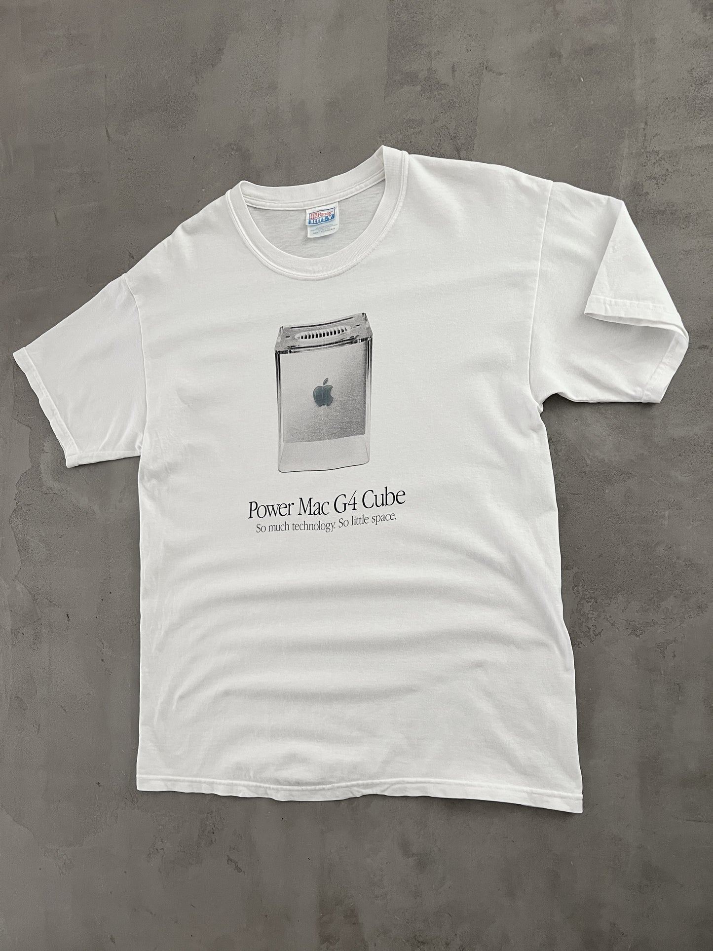 WHITE APPLE PROMO TEE - 2000S - L