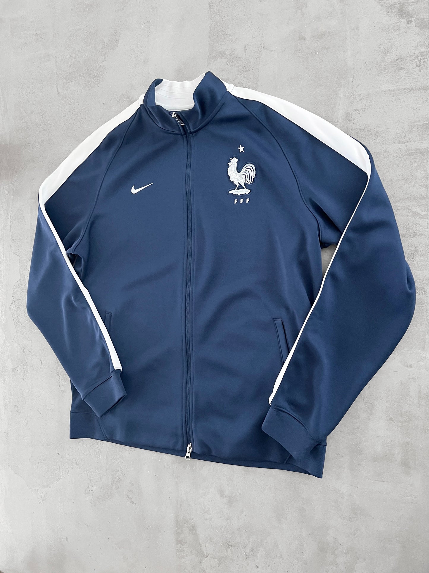 NAVY FRANCE NIKE TRACK JACKET - 2000S - XL