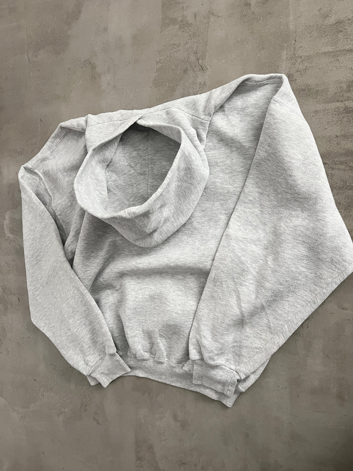 GREY RUSSELL FOOTBALL HOODIE - 1990S - XL