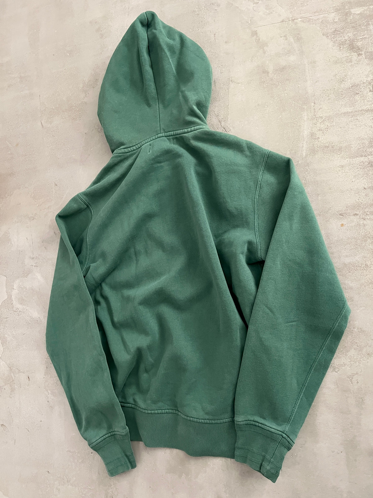 GREEN RALPH LAUREN ZIP HOODIE - 2000S - M