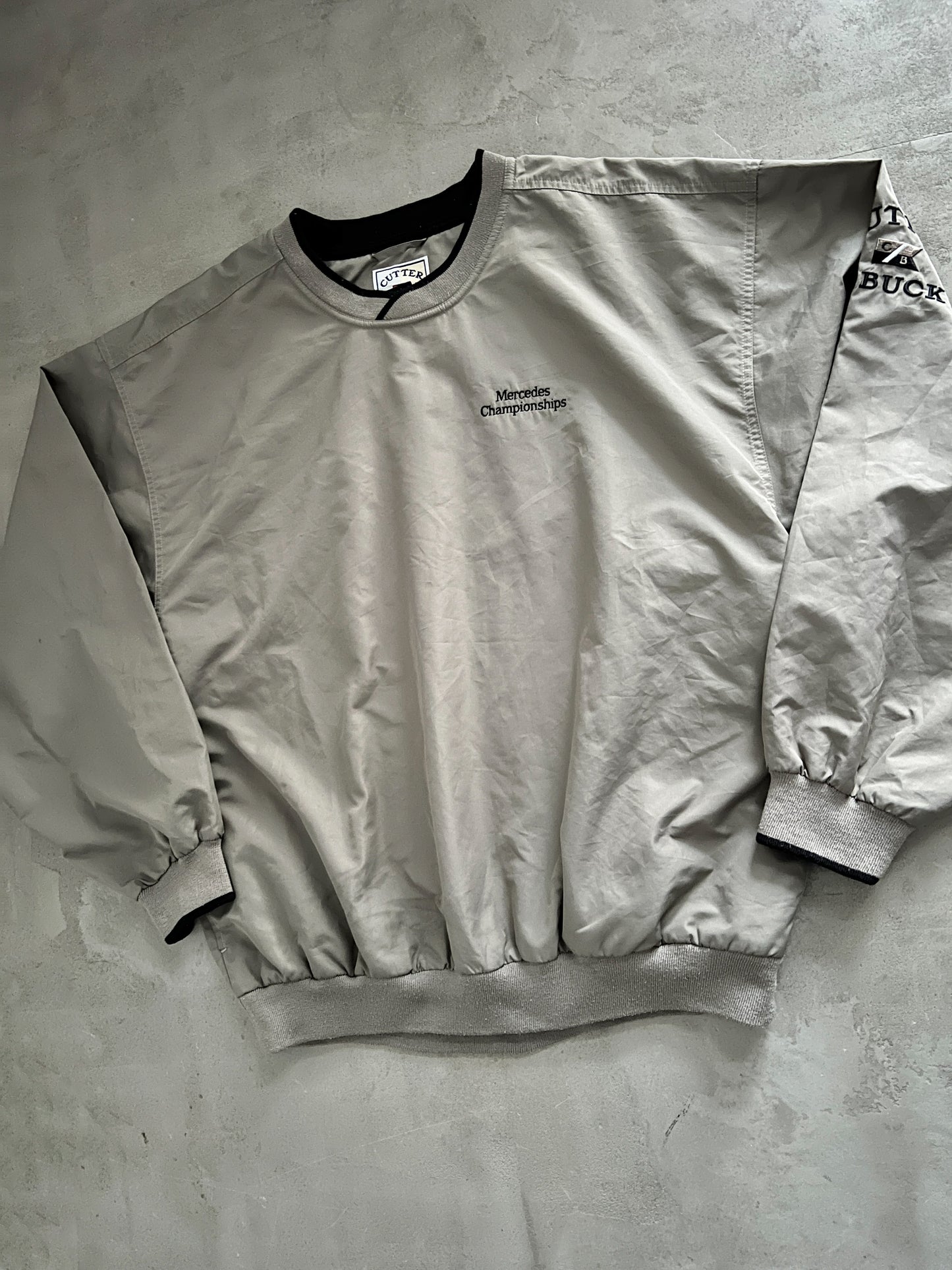 BEIGE MERCEDES BENZ SWEATER - 2000S - XL/L
