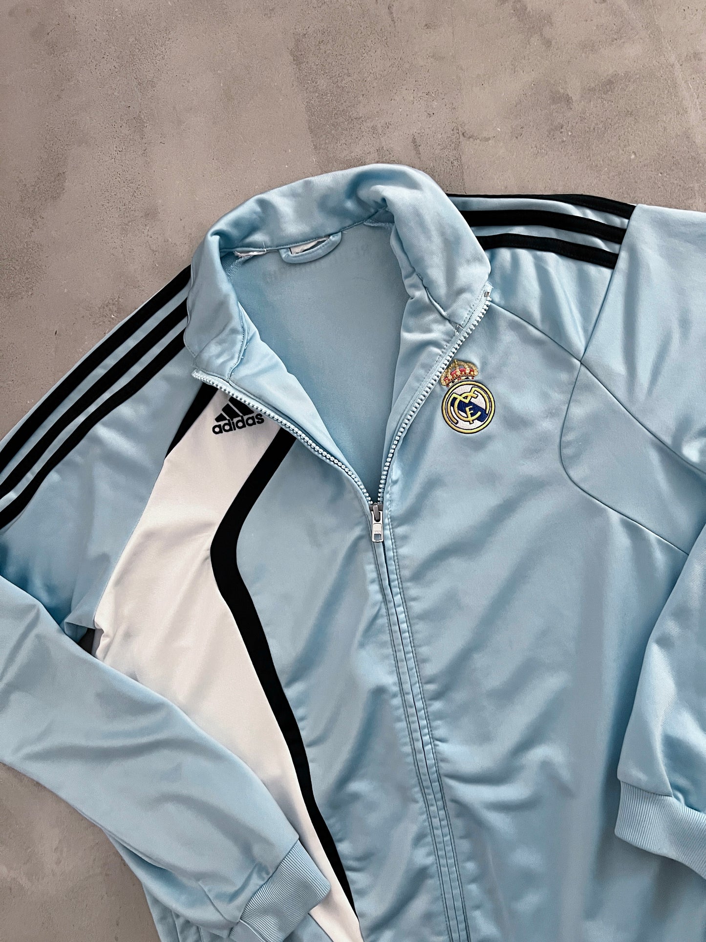 BABY BLUE REAL MADRID JACKET - 2000S - S