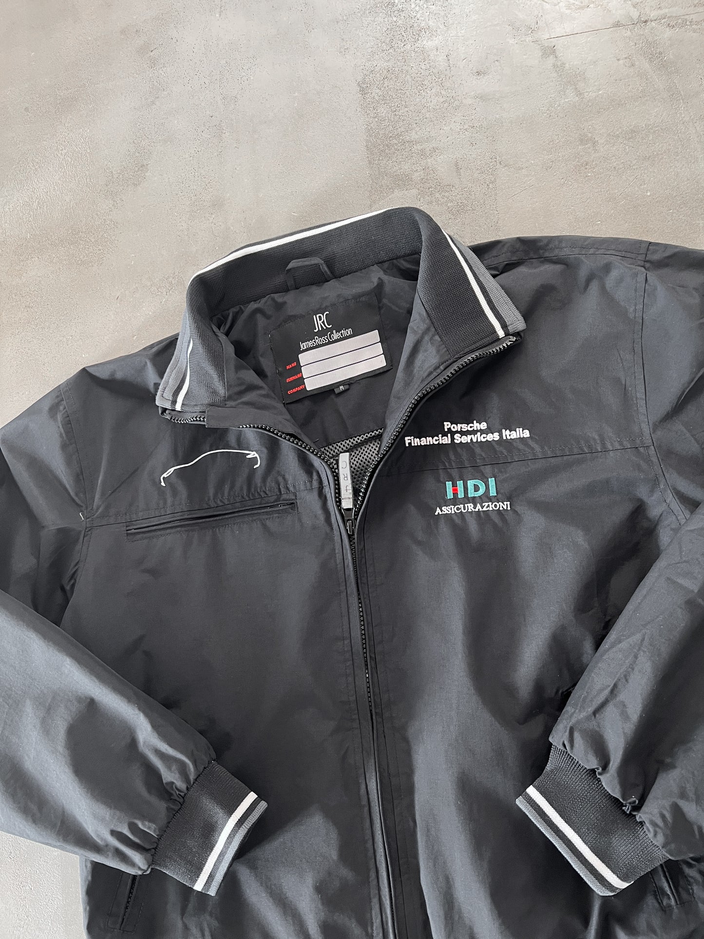 BLACK PORSCHE ITALY JACKET - 2000S - S