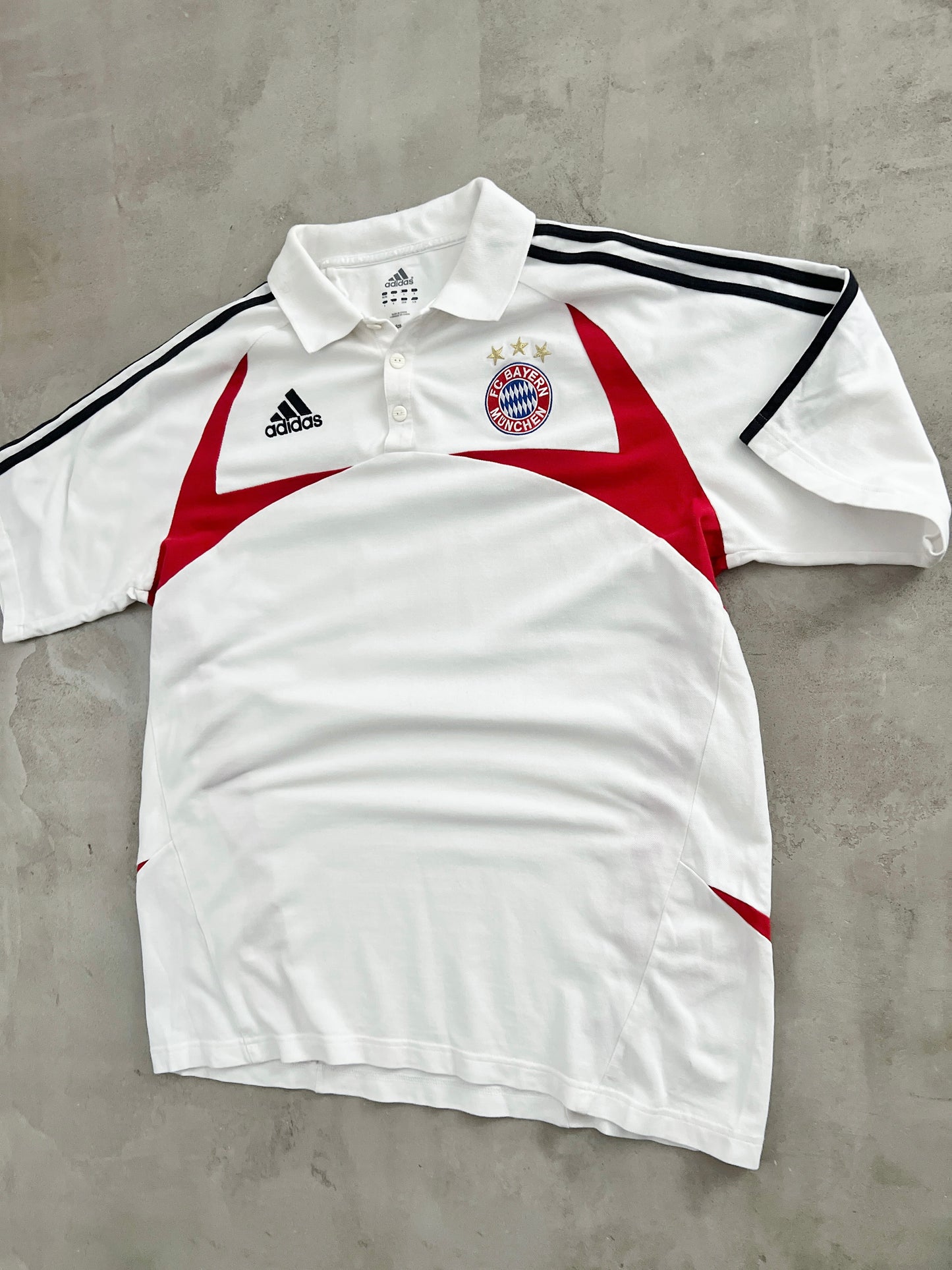 WHITE BAYERN MUNICH POLO - 2000S - XL