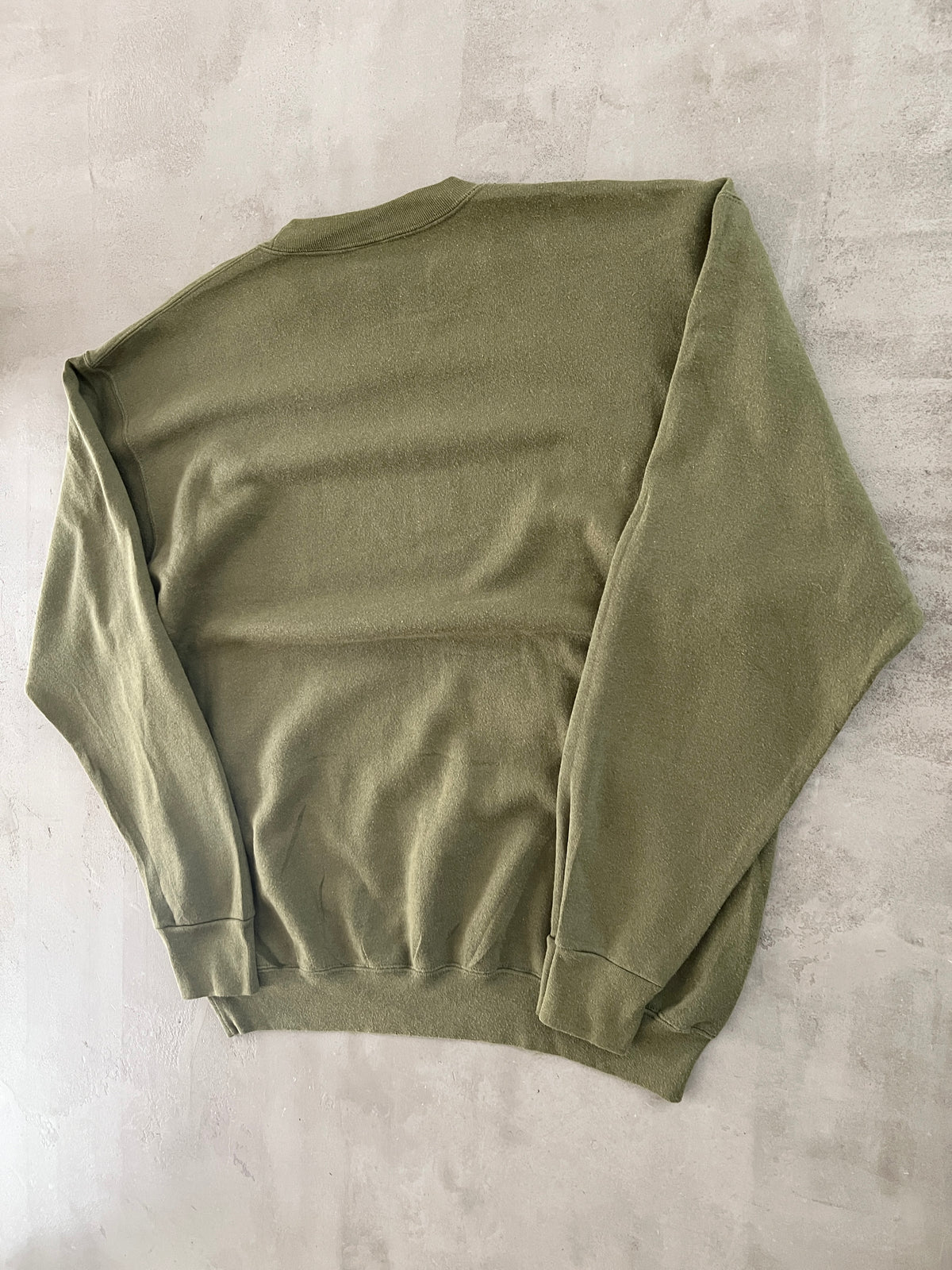 OLIVE USMC MILITARY SWEATER - 1990S - L