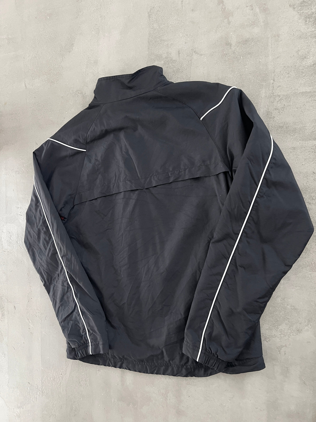 BLACK NIKE TRACK JACKET - 2000S - S