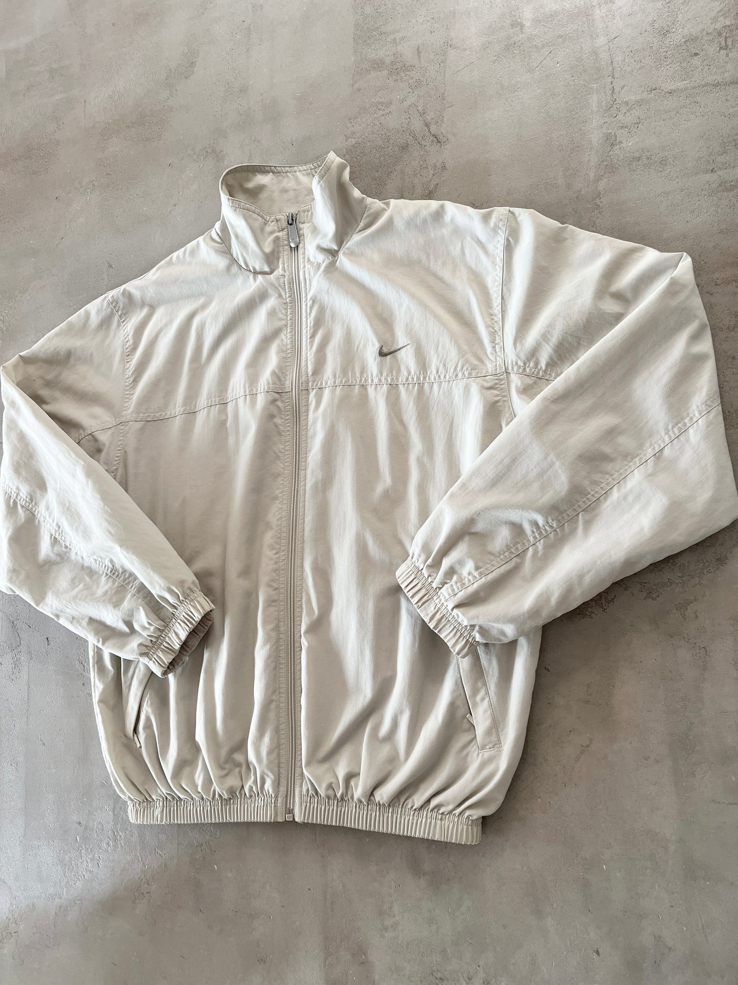 CREME NIKE TRACK JACKET - 2000S - M