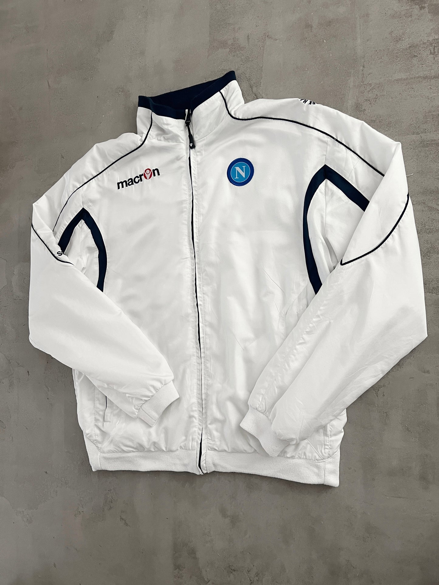 WHITE SSC NAPOLI TRACK JACKET - 2000S - M/L